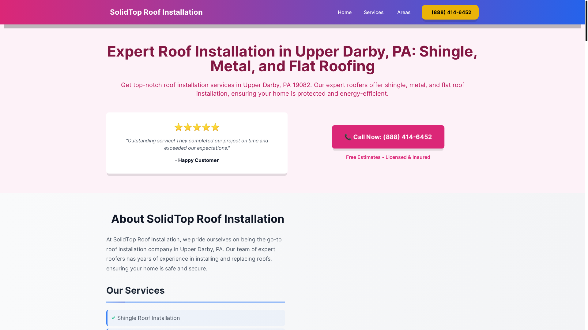 website screenshot of https://roof-installation-upperdarby-pa.pages.dev/