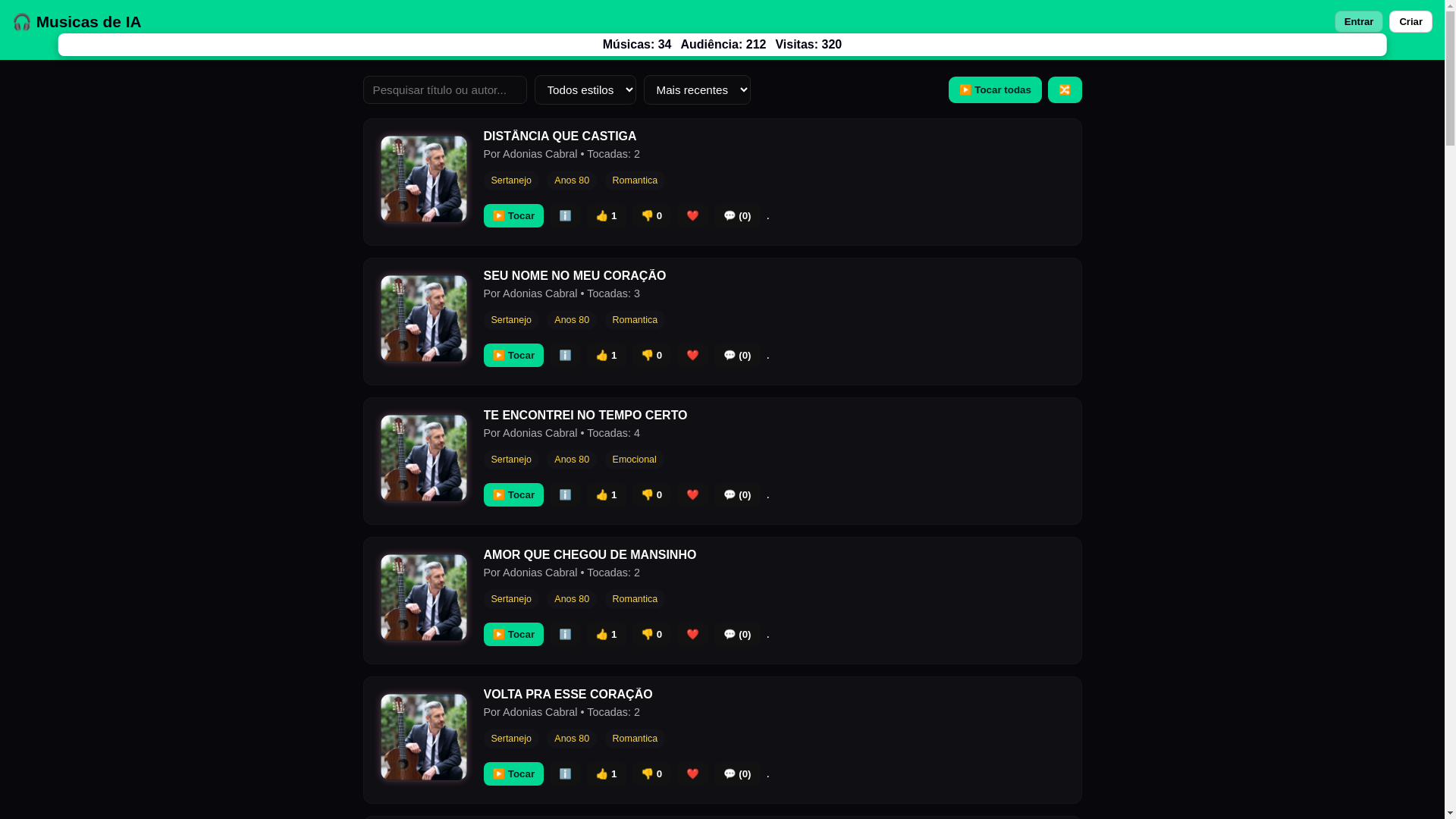 website screenshot of https://musicasdeia.com/