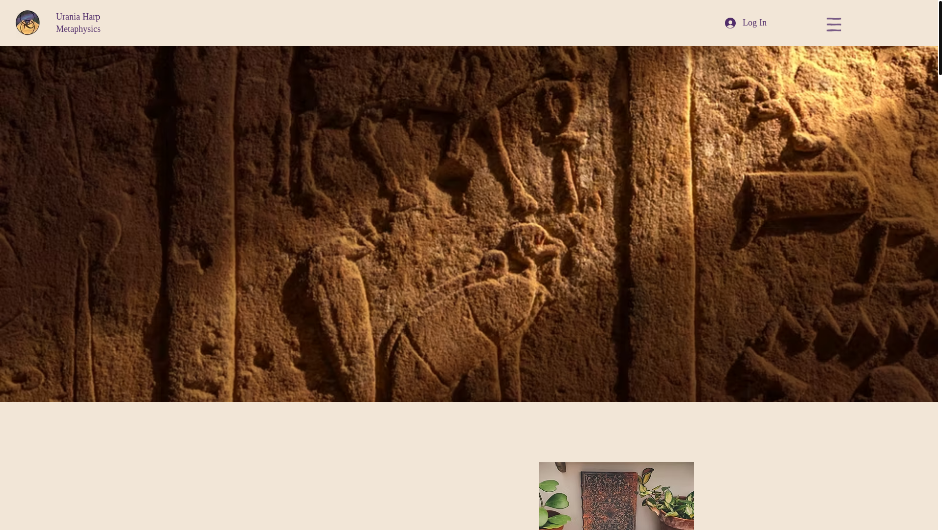 website screenshot of https://uraniaharpmetaphysics.com/