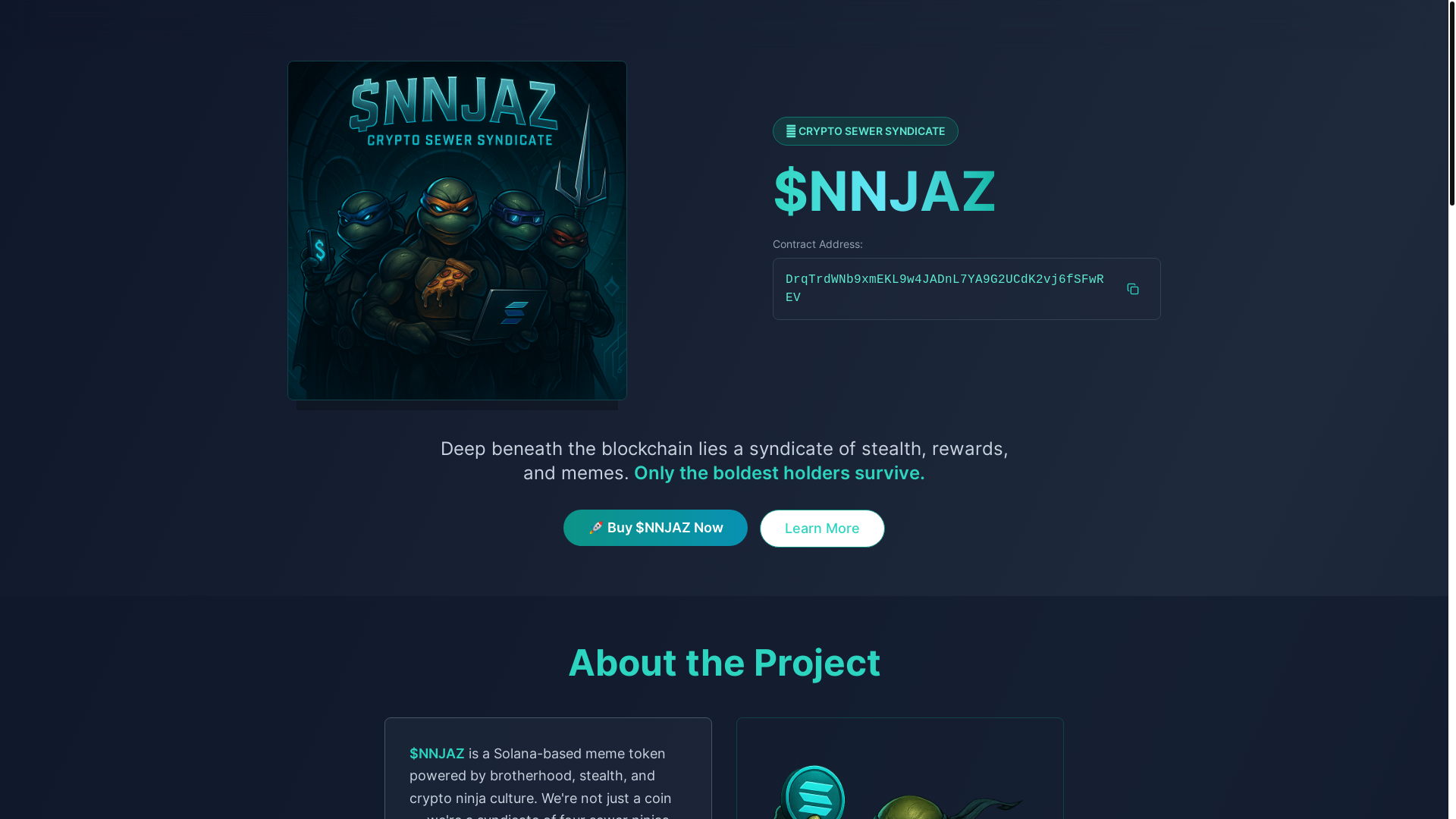 website screenshot of https://ninja-sewer-syndicate-web.pages.dev/