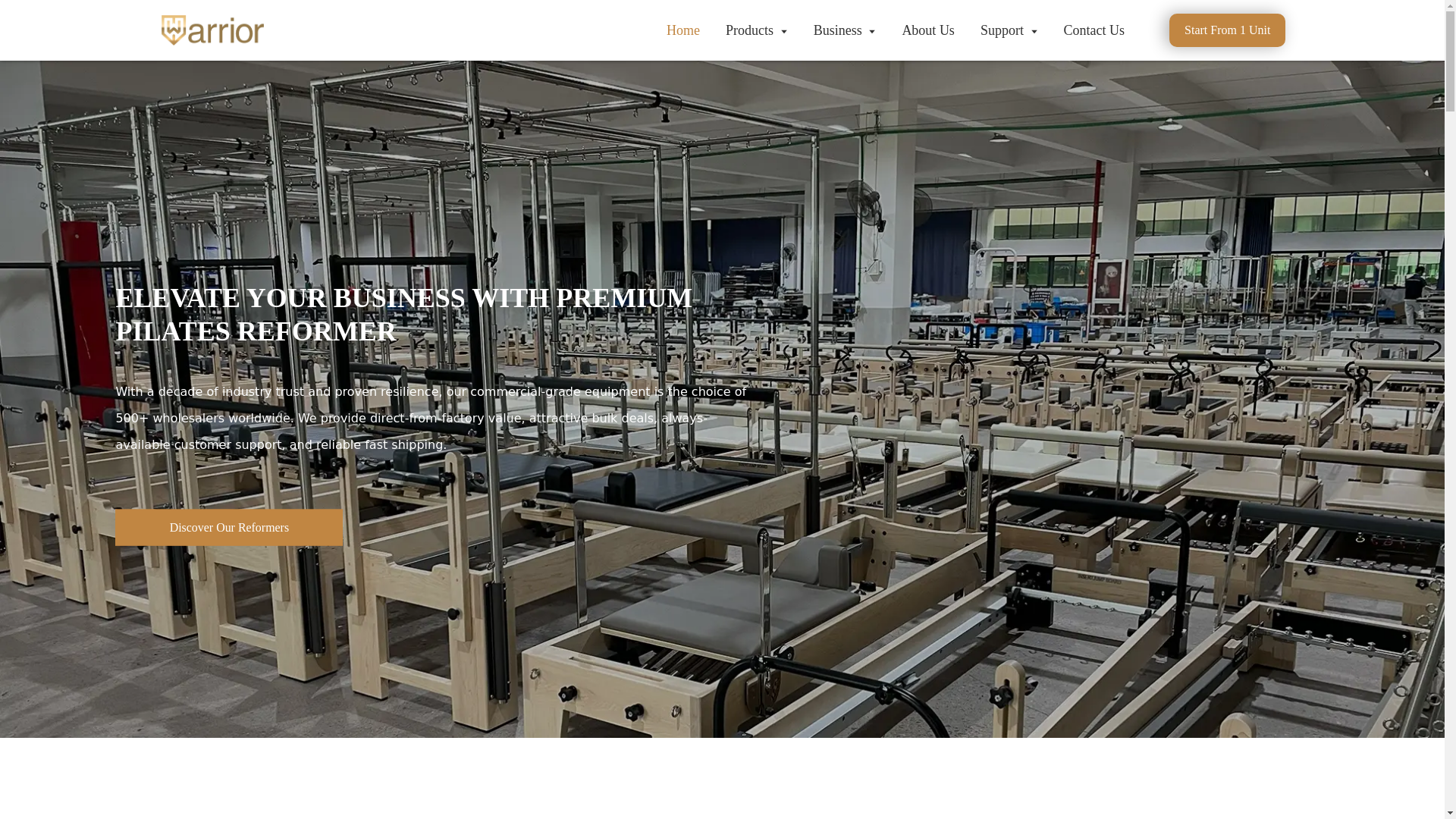 website screenshot of https://wuxipilates.com/