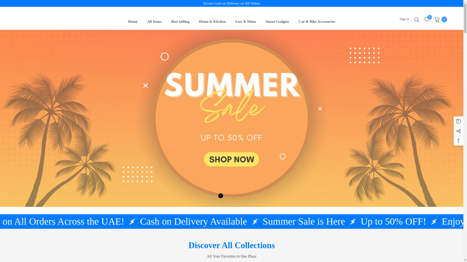 website screenshot of https://arabicacart.store/
