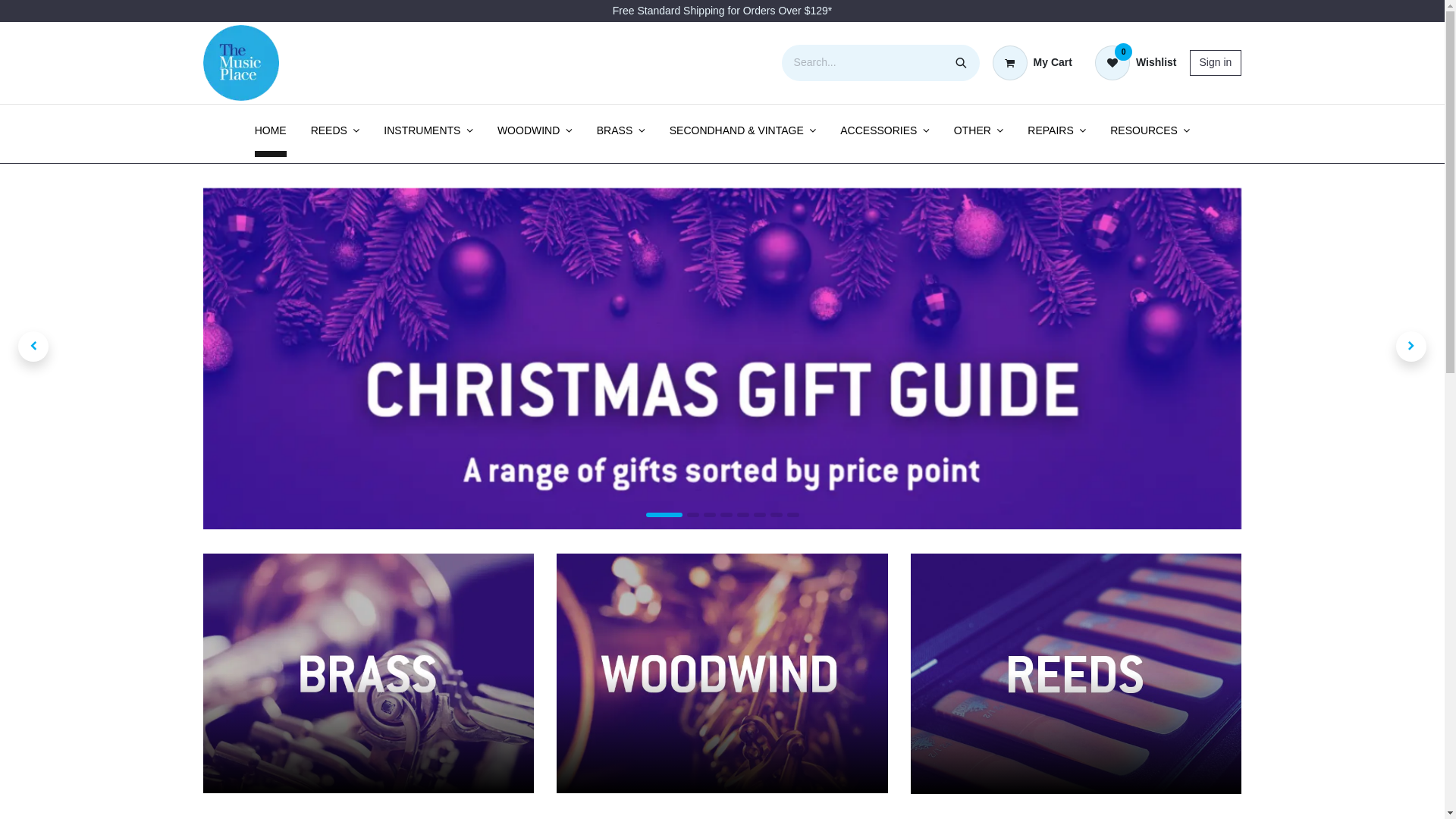 website screenshot of https://www.musicplace.com.au/