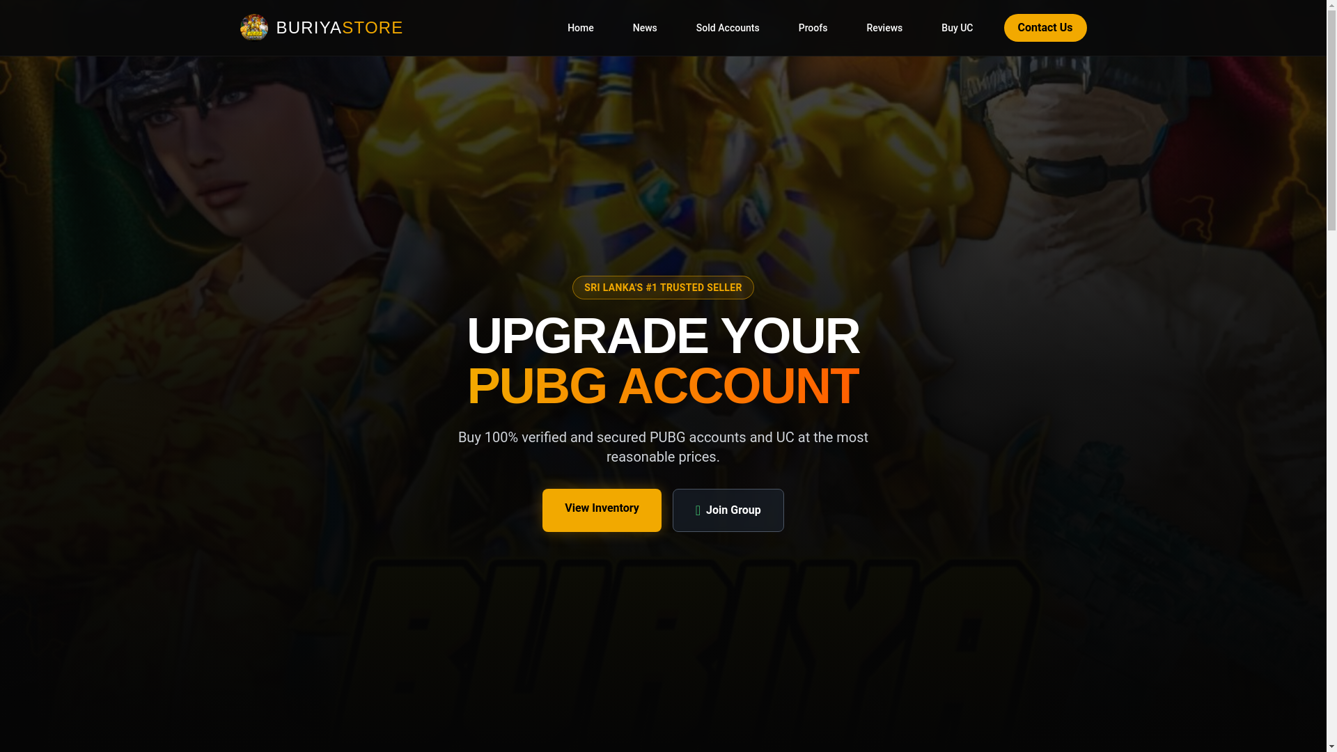 website screenshot of https://buriyastore.lk/