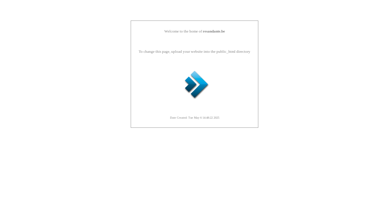 website screenshot of https://resandante.be/