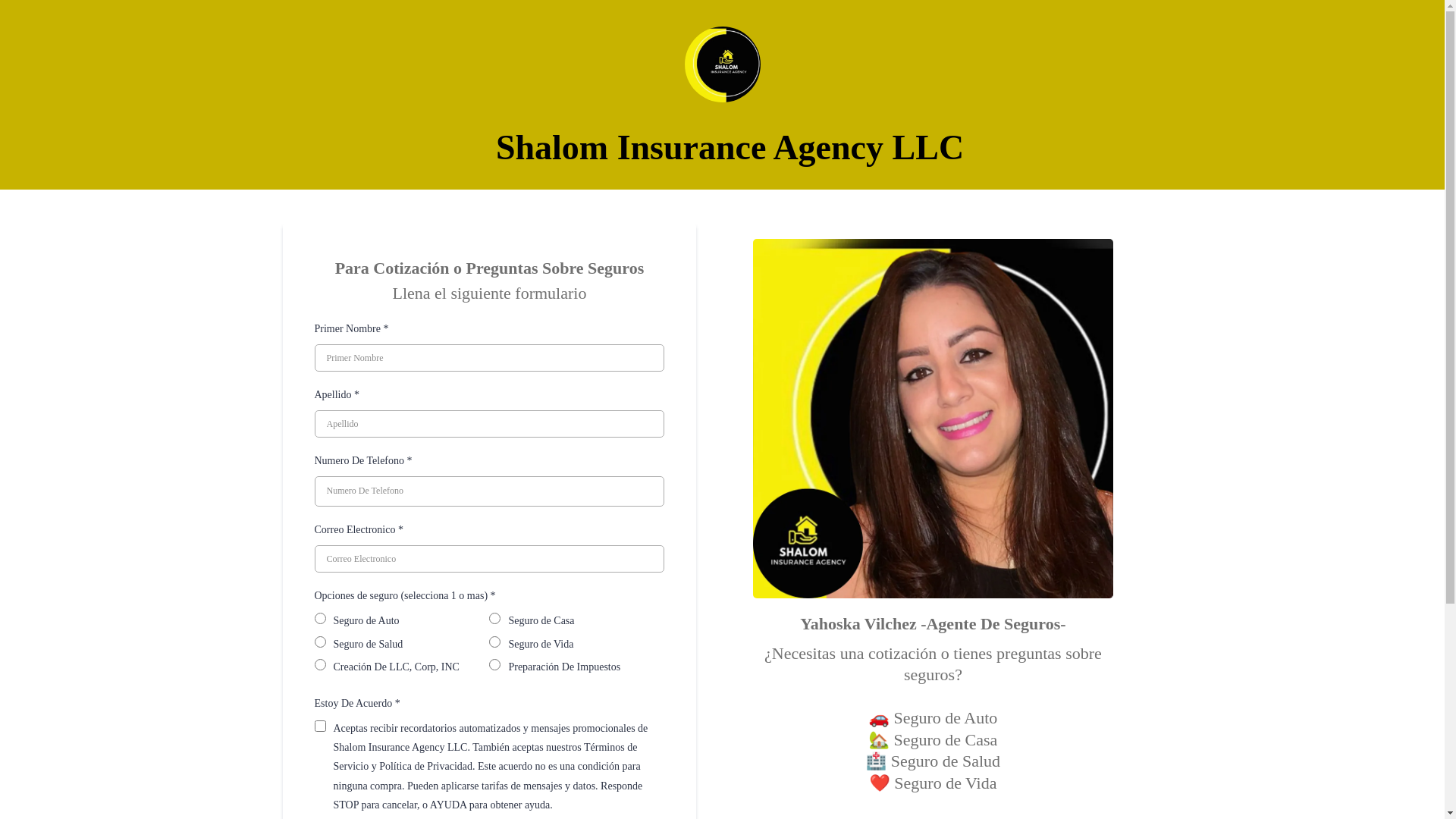 website screenshot of https://yahoskavilchez.com/