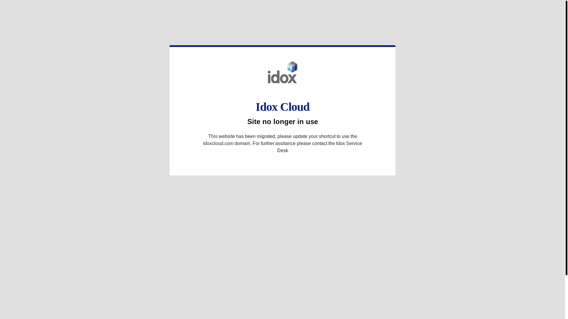 website screenshot of https://idoxcloud-cloudflare-site-not-in-use.pages.dev/