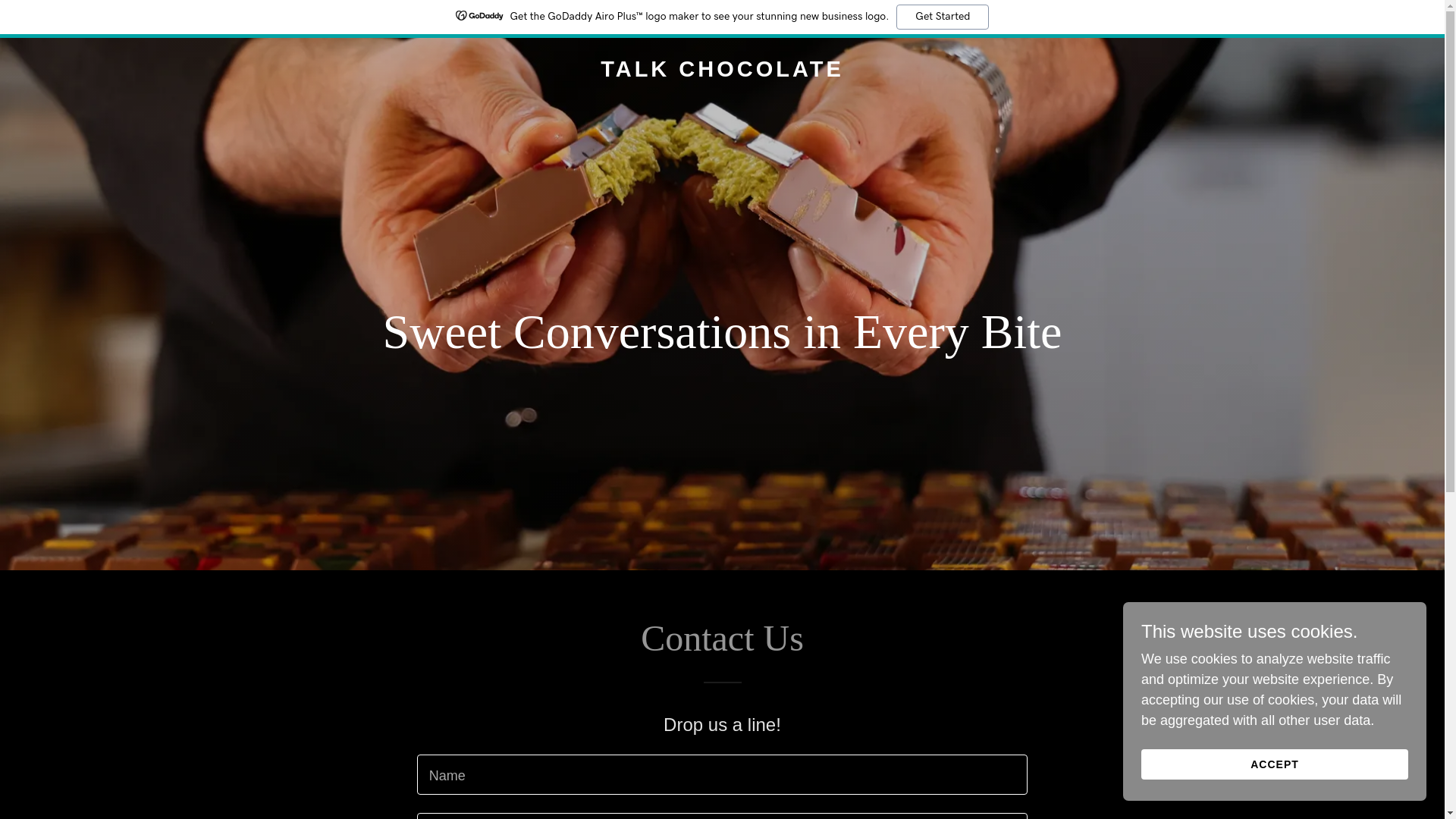 website screenshot of https://talkchocolate.us/