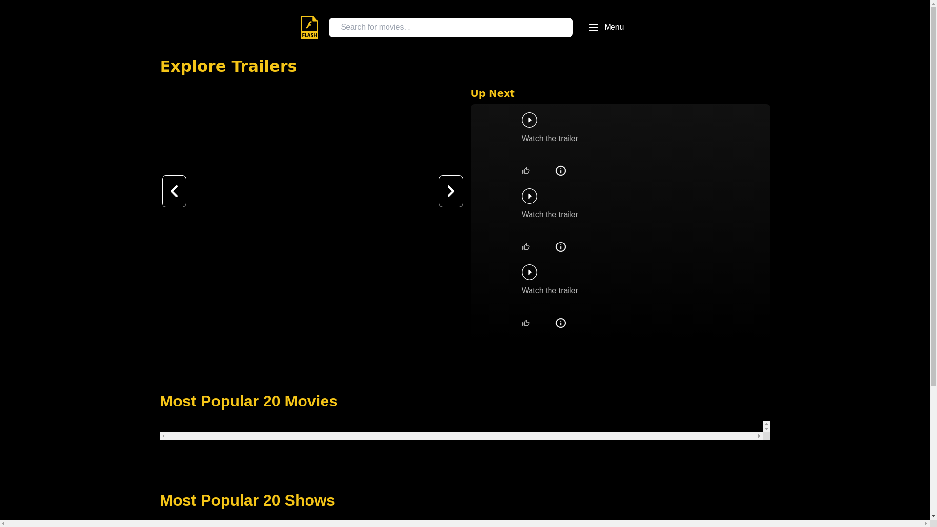 website screenshot of https://flashmovies.xyz/
