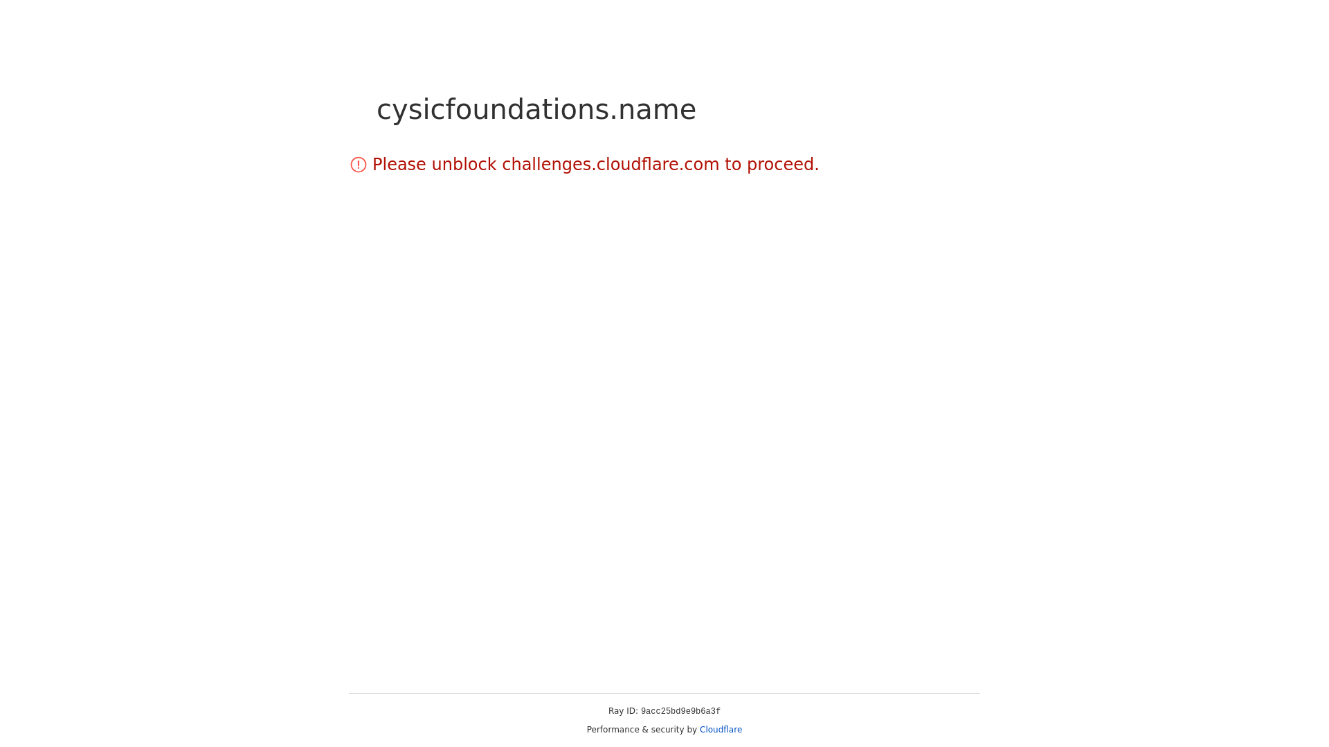 website screenshot of https://cysicfoundations.name/