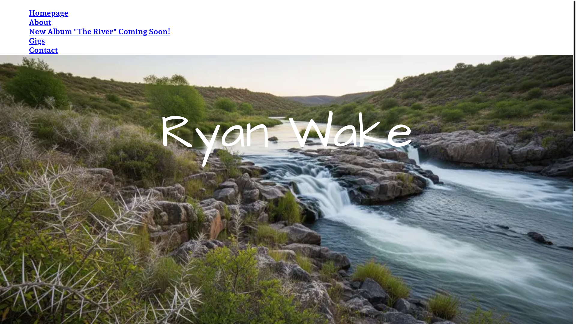 website screenshot of https://ryanwakemusic.com/