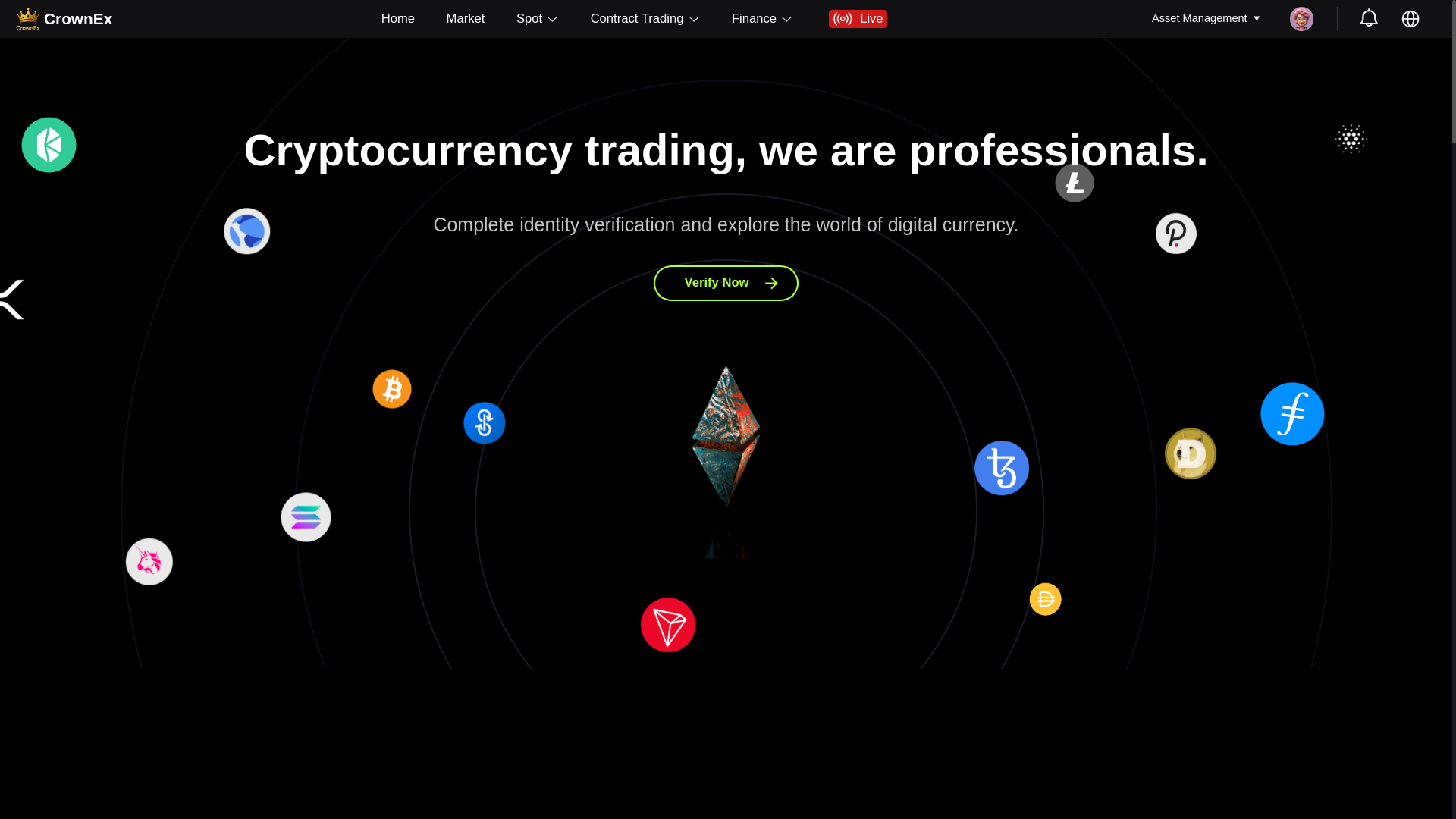 website screenshot of https://crowncexs.net/