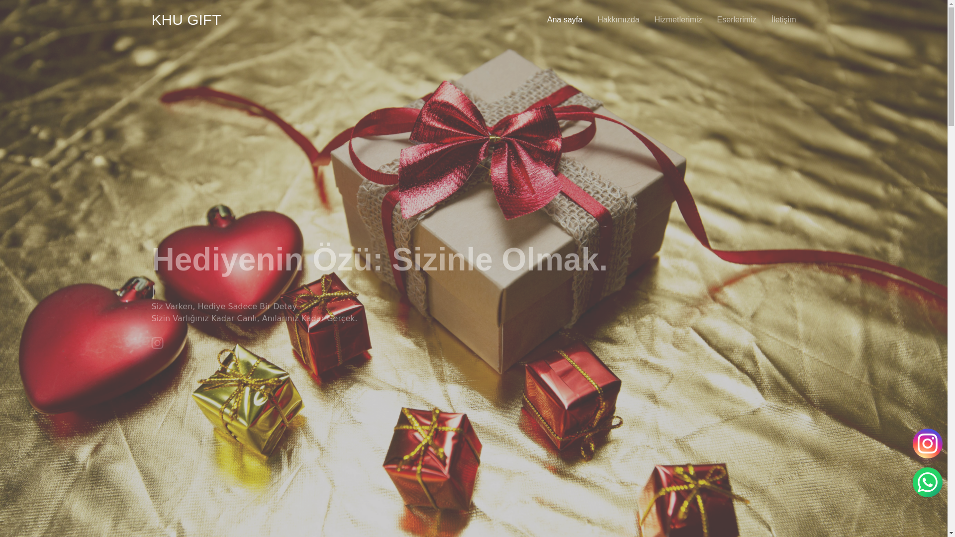 website screenshot of https://khugift.store/