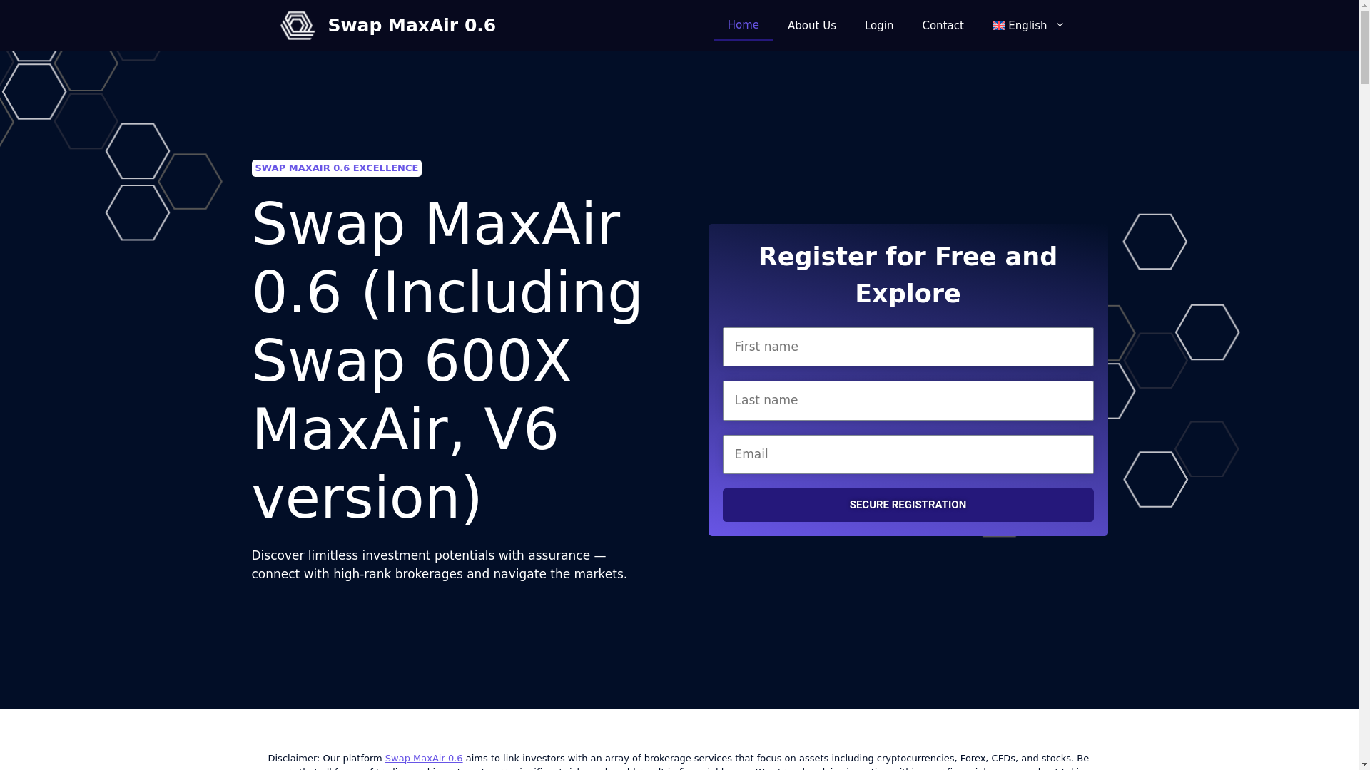 website screenshot of http://swapmaxair.com