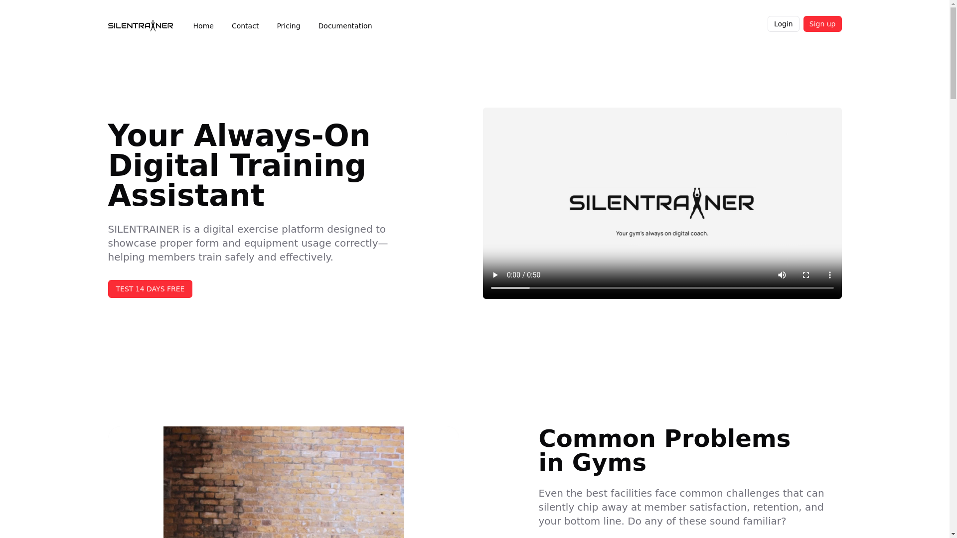 website screenshot of https://silentrainer-marketing.pages.dev/