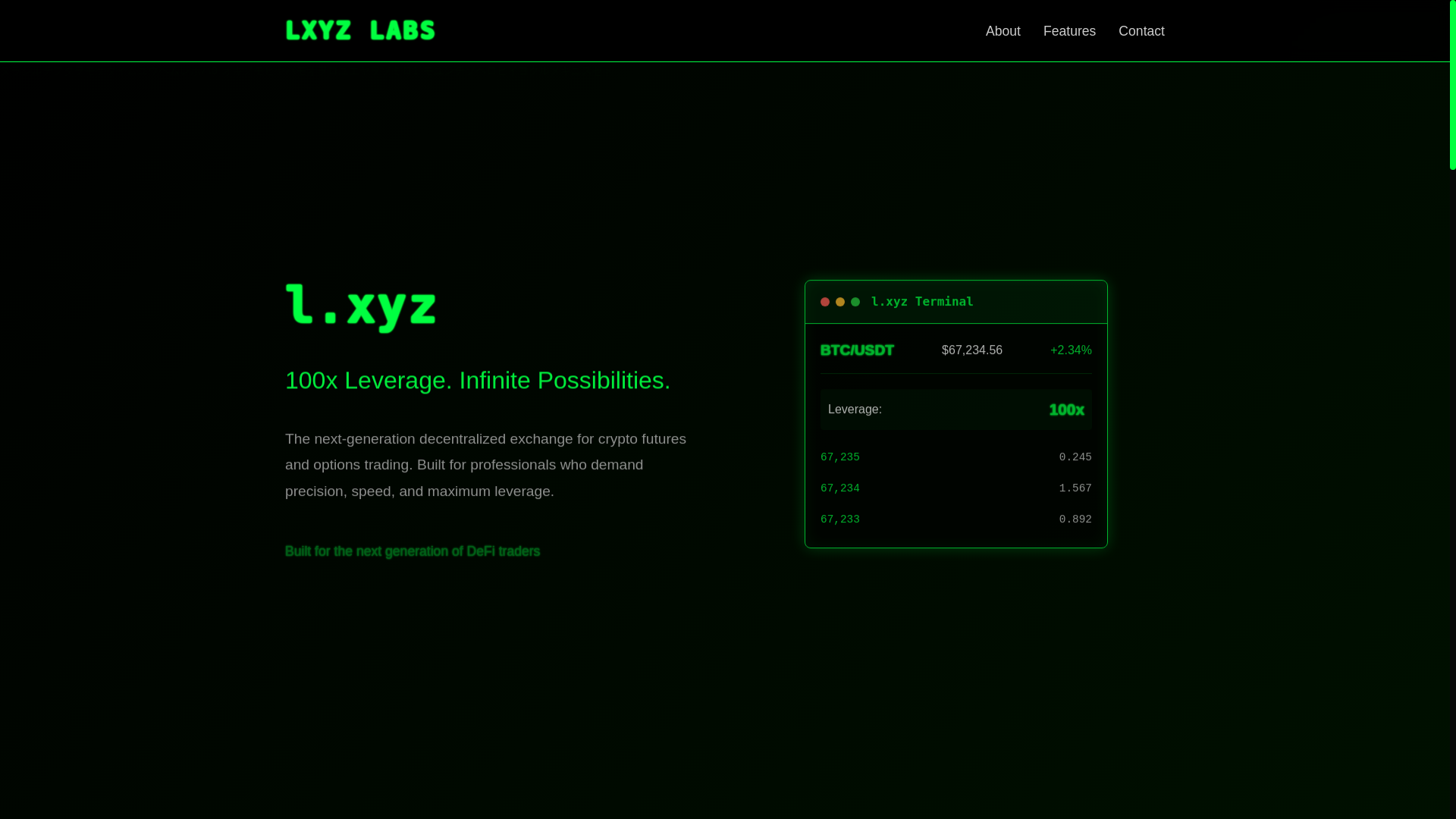 website screenshot of https://lxyzlabs-website.pages.dev/