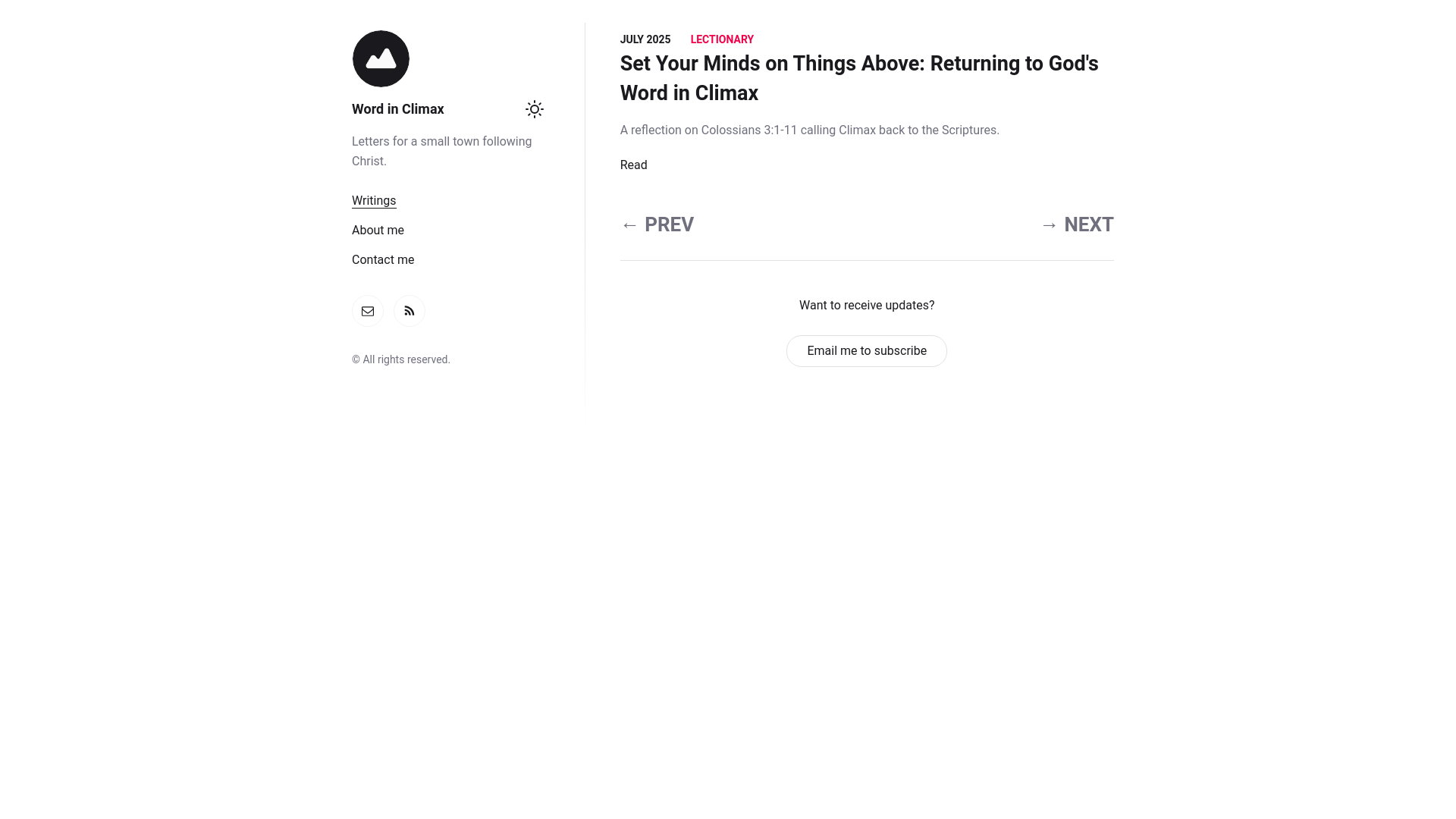 website screenshot of https://wordinclimax.pages.dev/