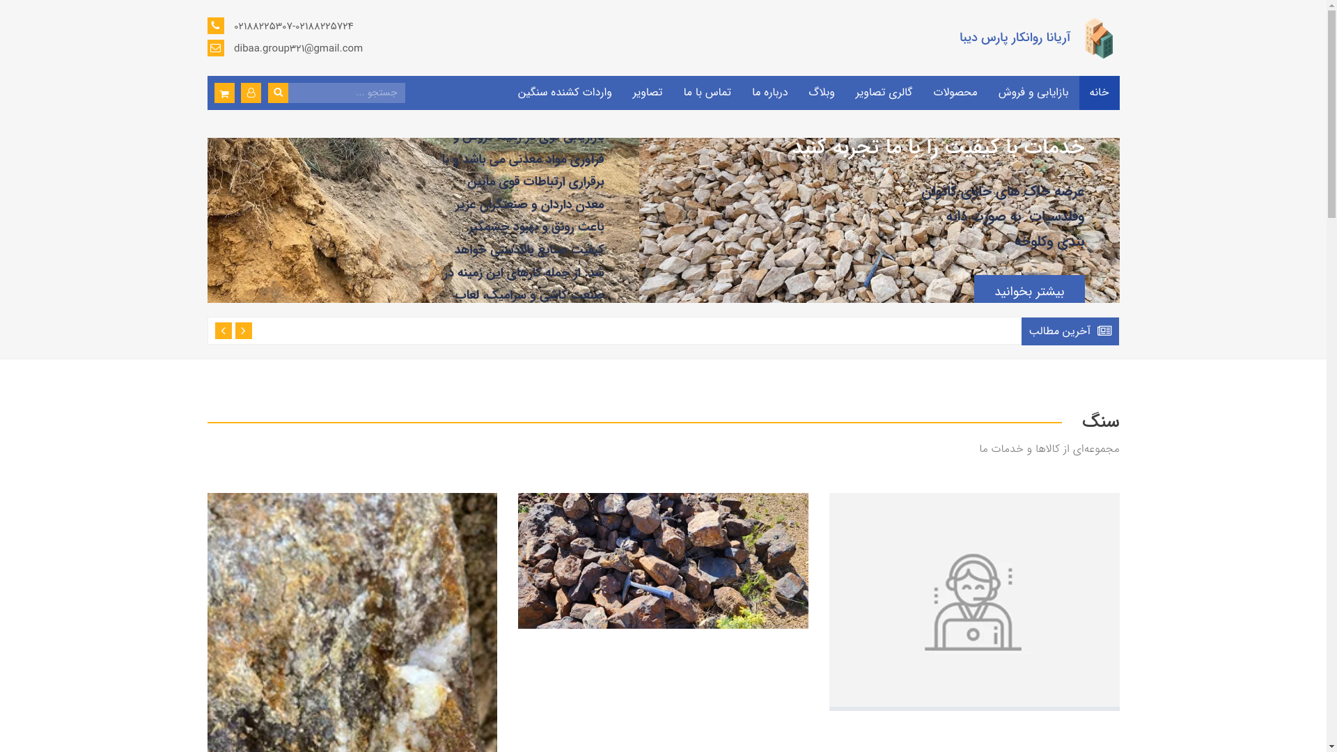 website screenshot of https://aryanaravankarparsdiba.com/