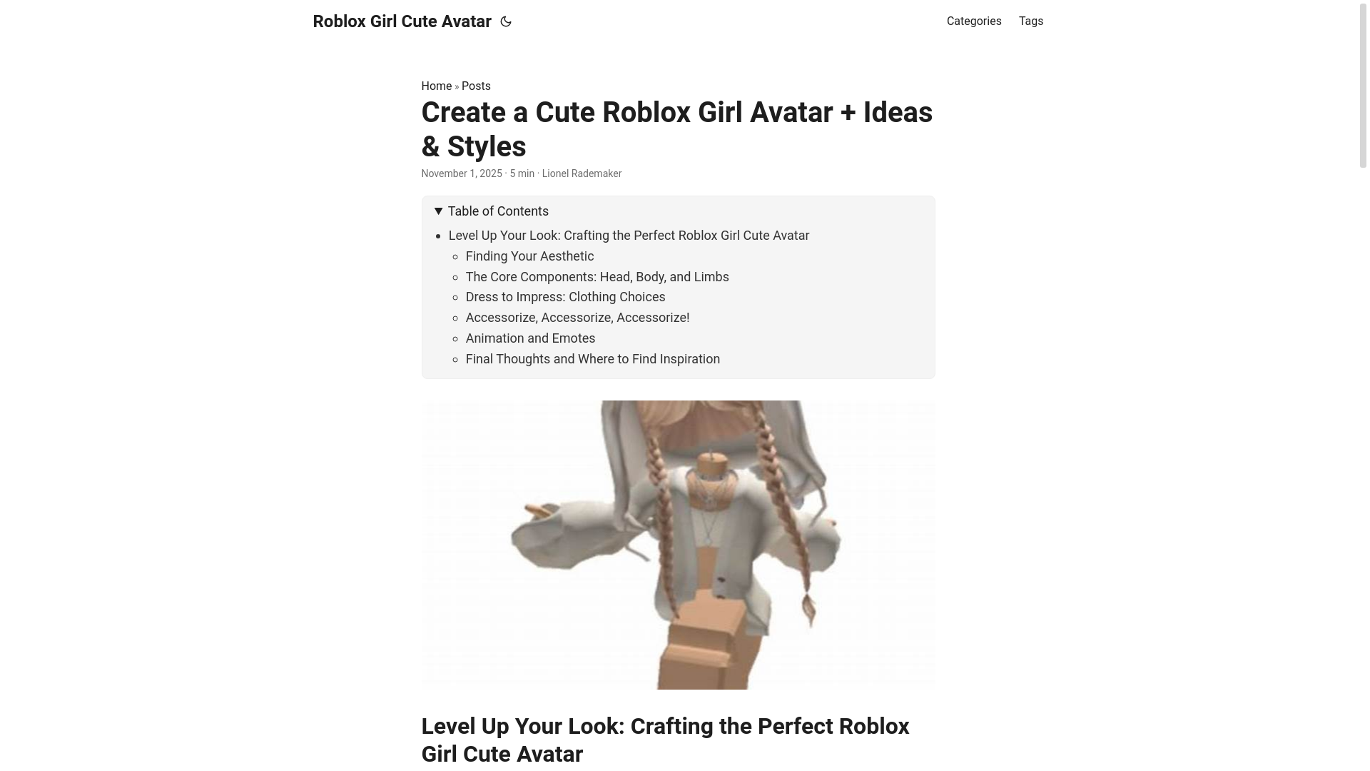 website screenshot of https://roblox-girl-cute-avatar.pages.dev/