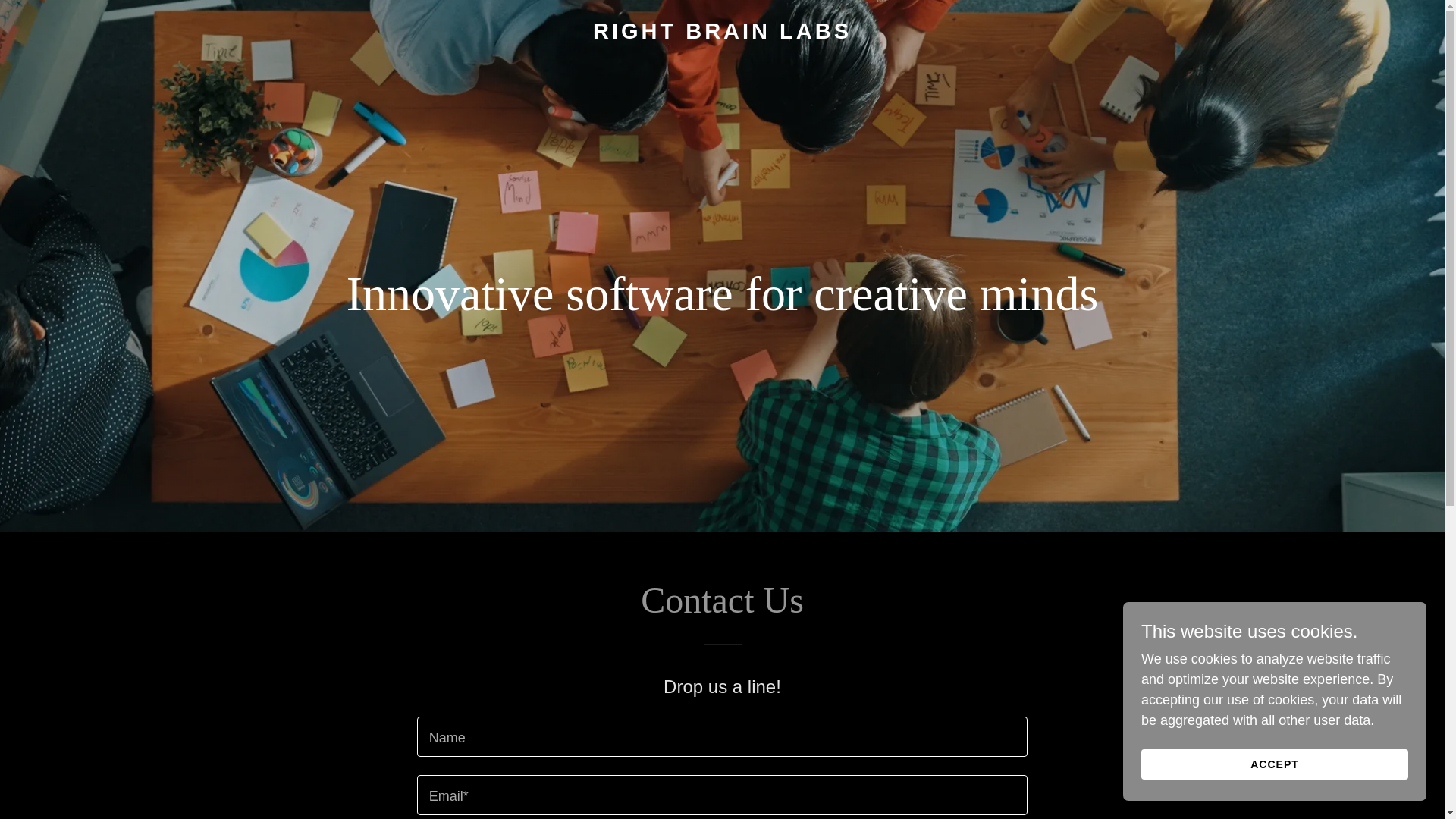 website screenshot of https://rightbrainlabs.ai/