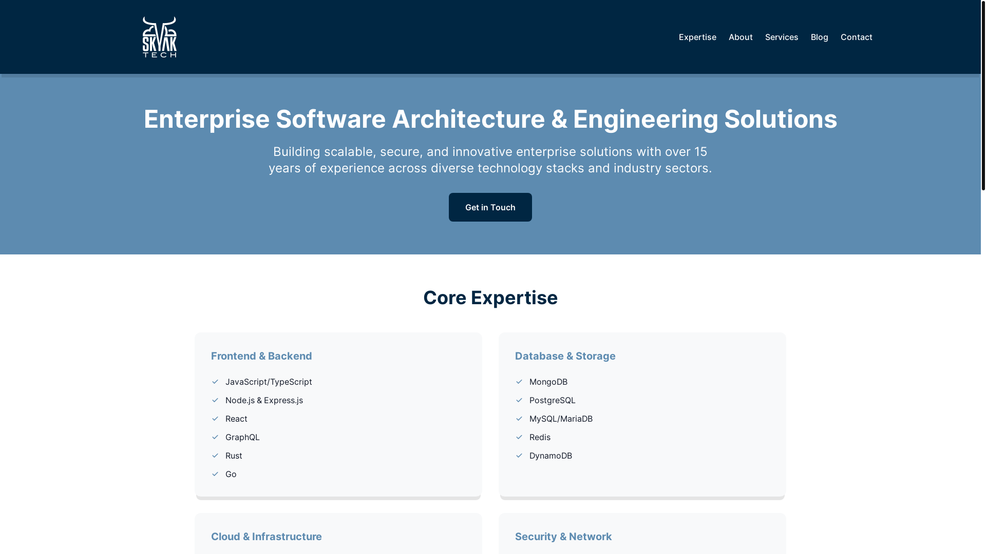 website screenshot of https://skyak-tech-website-v1.pages.dev/