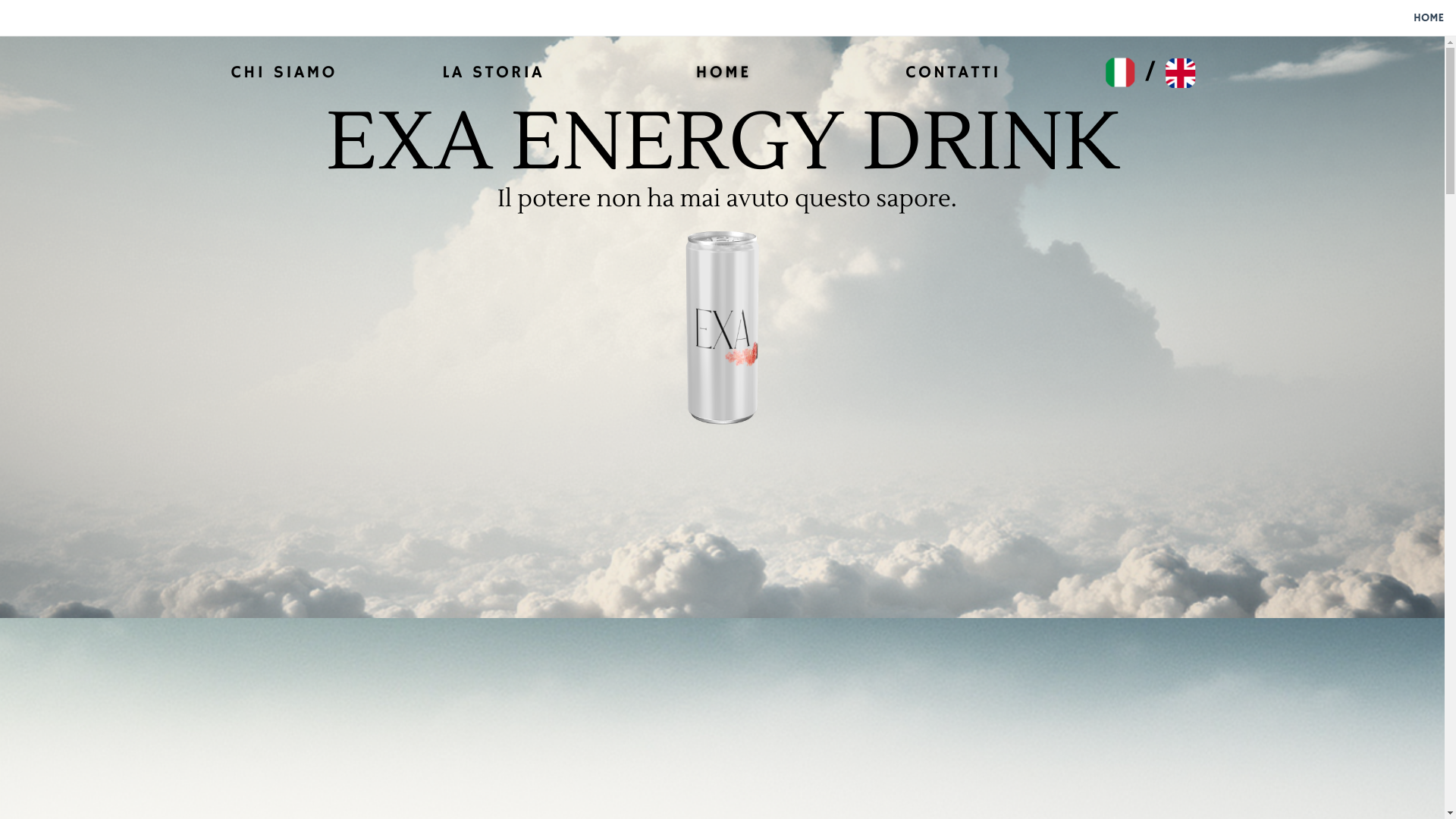 website screenshot of https://exaenergydrink.com/