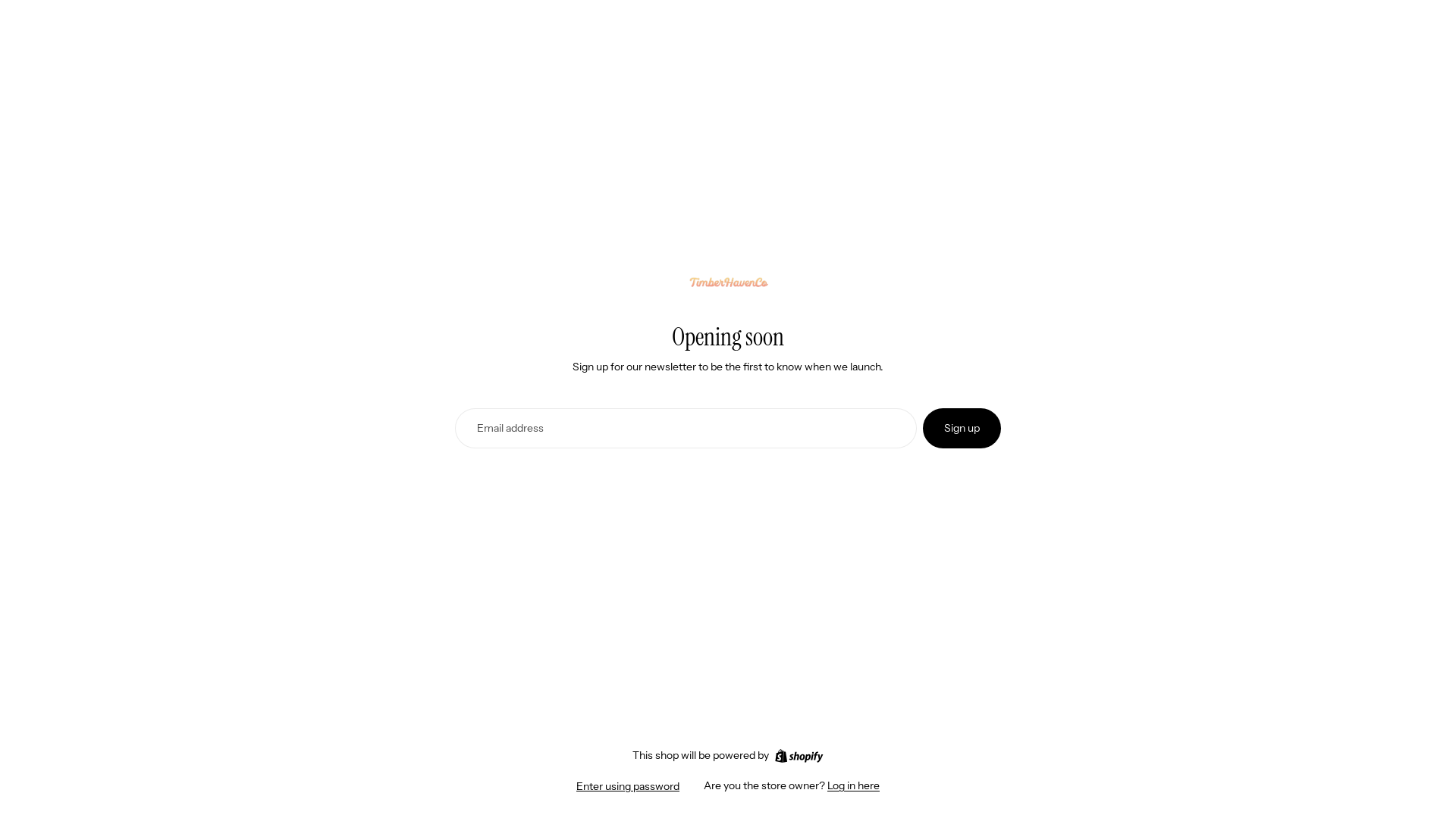 website screenshot of https://timberhavenco.com/