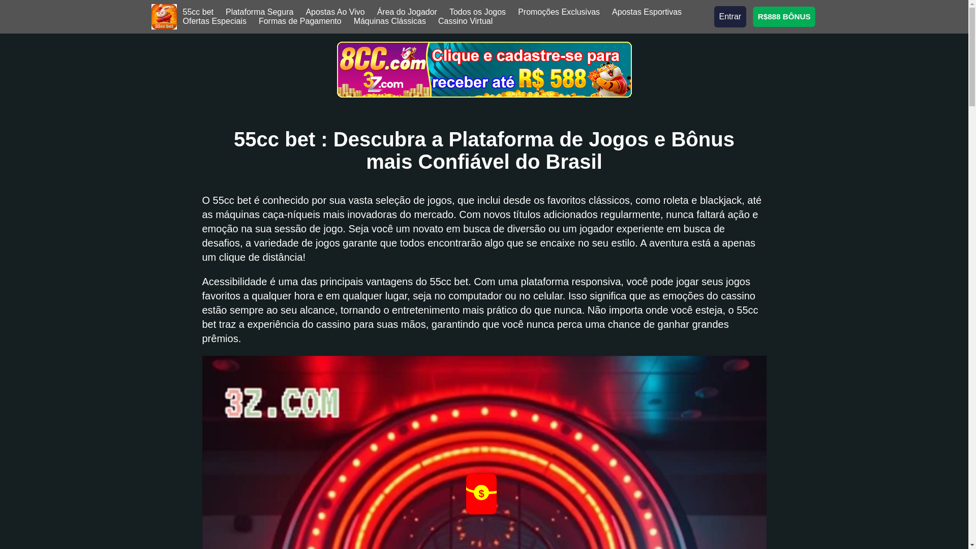 website screenshot of https://55ccbett.com/