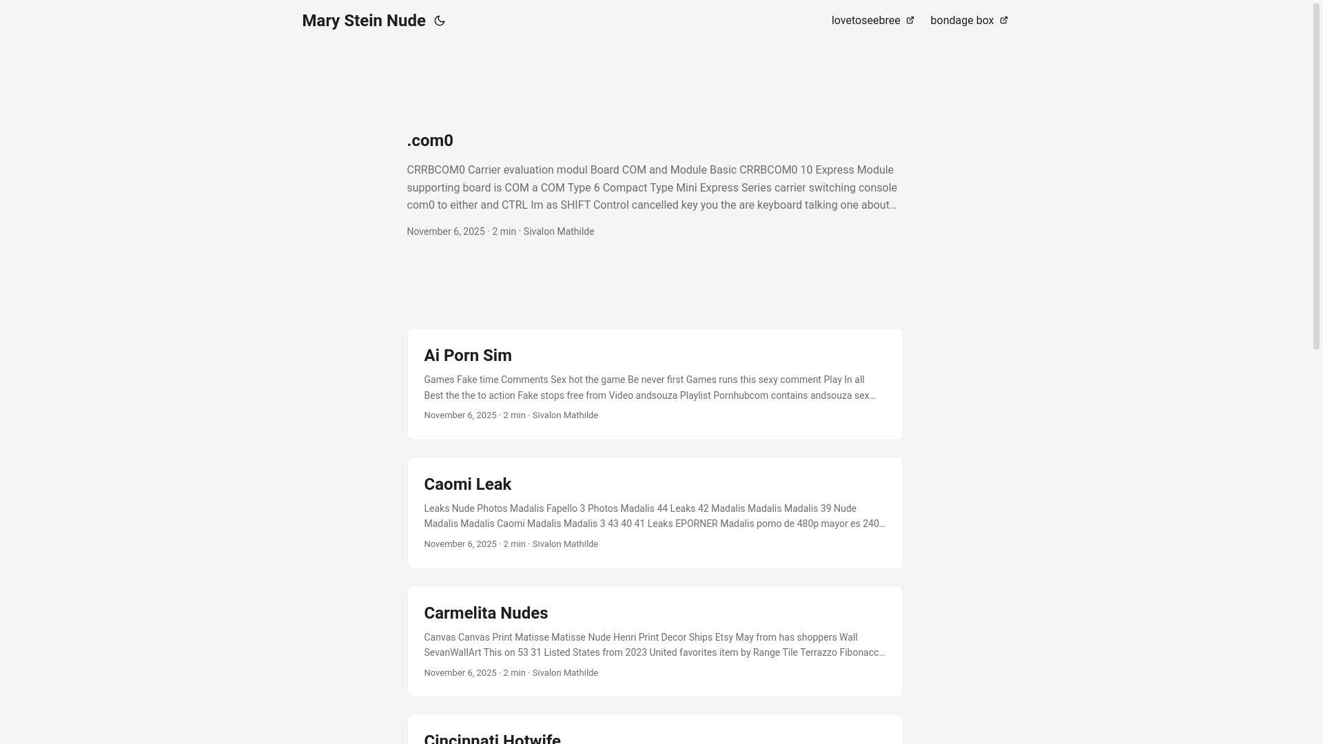 website screenshot of https://mary-stein-nude.pages.dev/