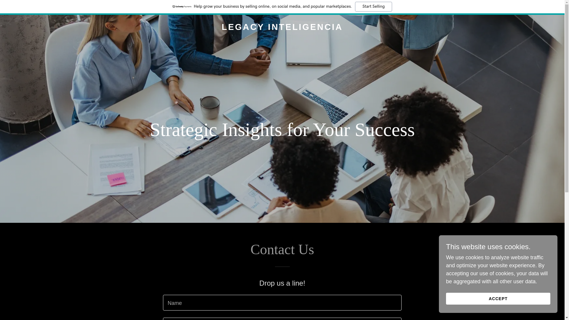 website screenshot of https://legacyinteligencia.com/