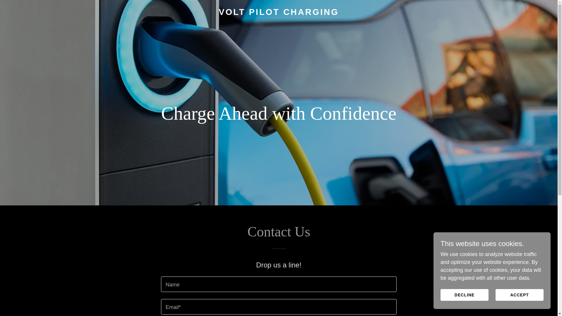 website screenshot of https://voltpilotcharging.eu/