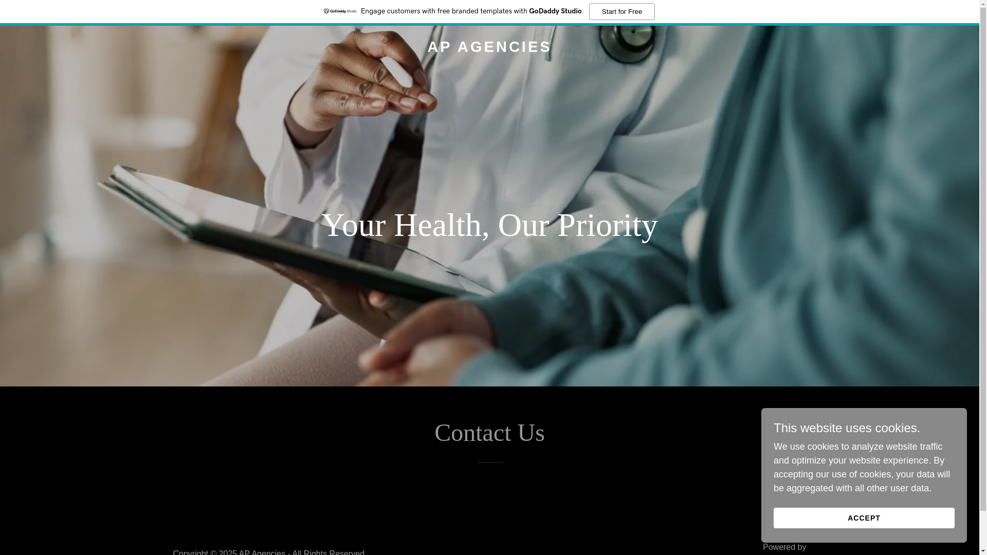 website screenshot of https://apagencies.co.in/