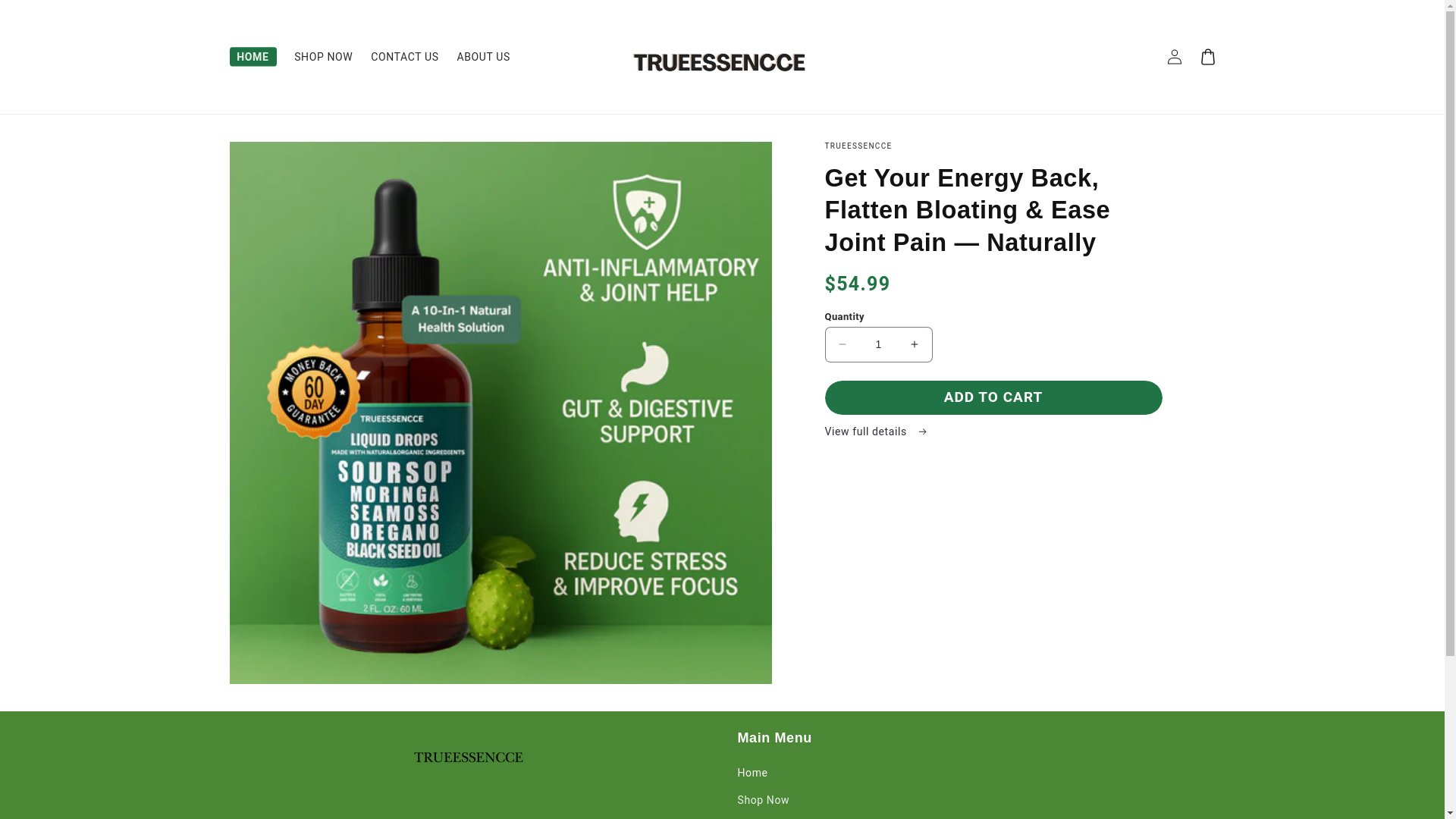 website screenshot of https://terrahhealthessentials.com/