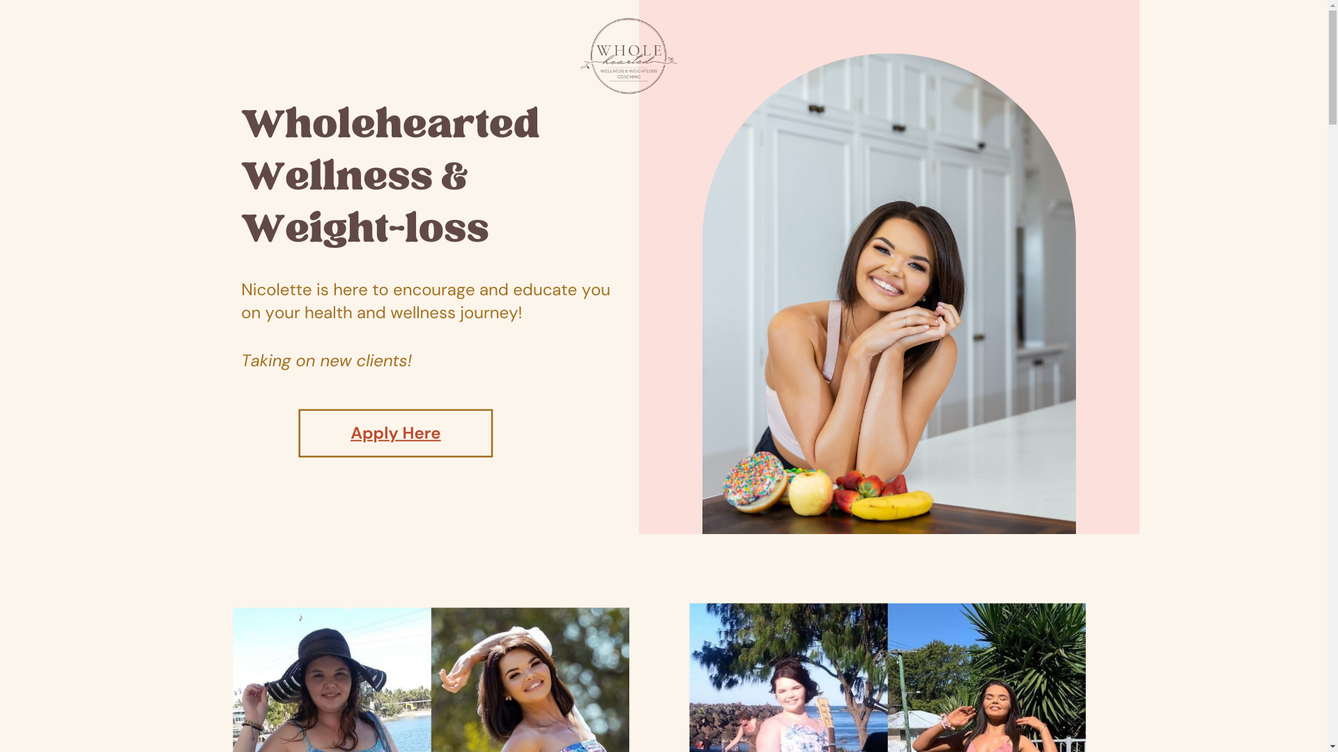 website screenshot of https://womensweightlosscoaches.com/