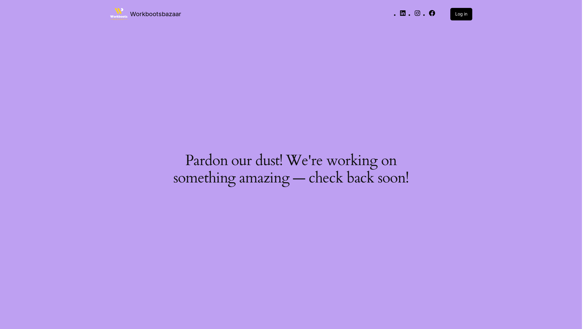 website screenshot of https://workbootsbazaar.com.au/