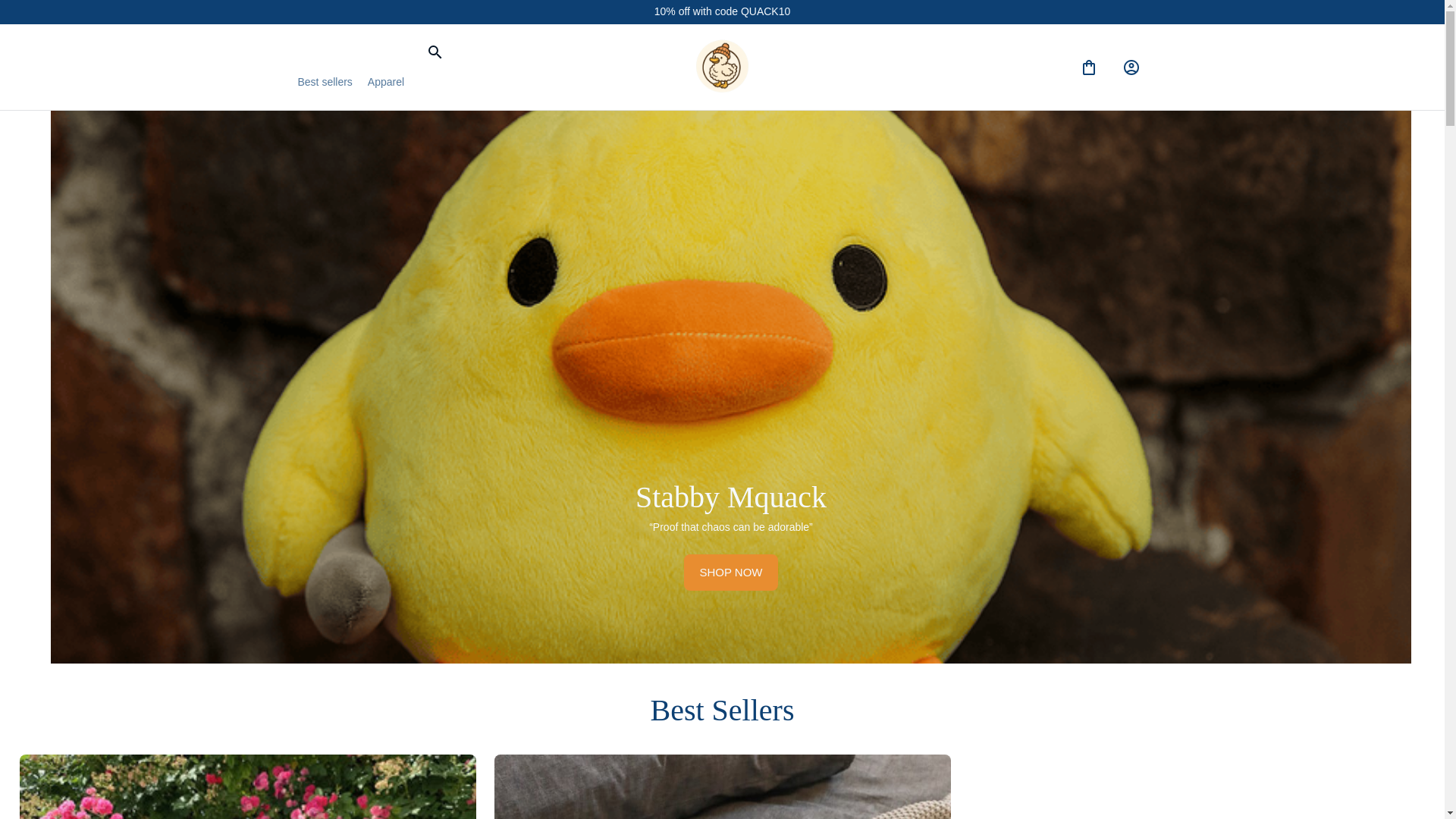 website screenshot of https://woolyducks.com/