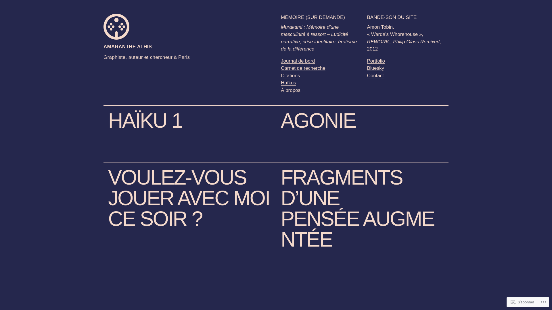 website screenshot of https://amarantheathis.com/