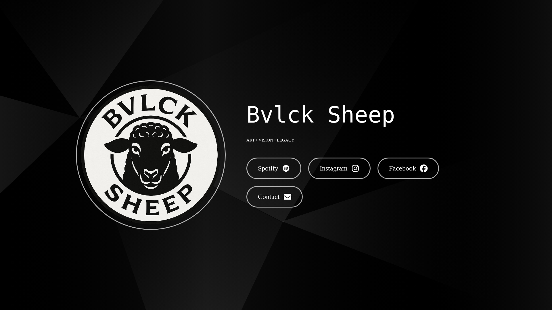 website screenshot of https://bvlcksheep.com/
