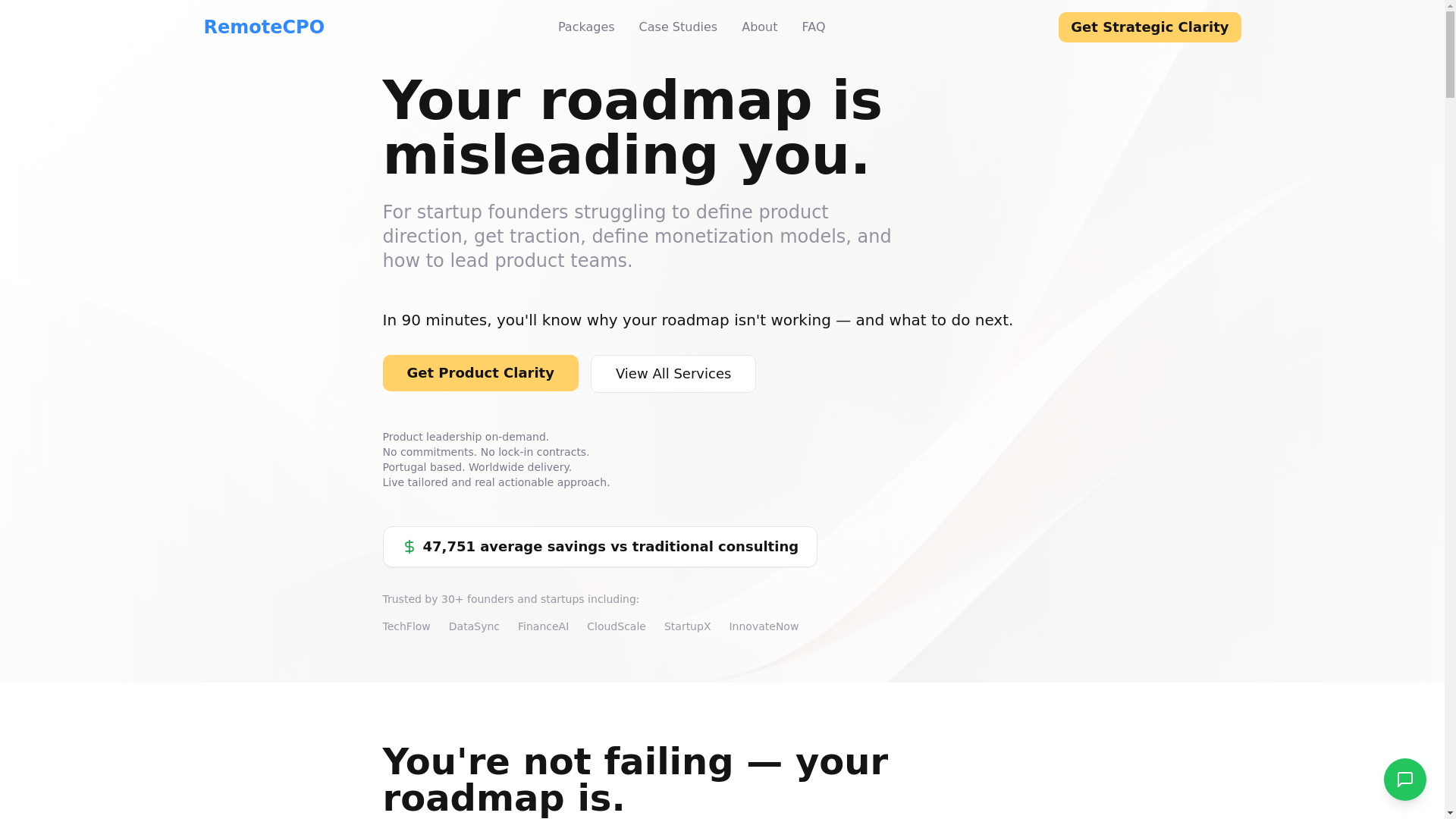 website screenshot of https://remotecpo.pages.dev/