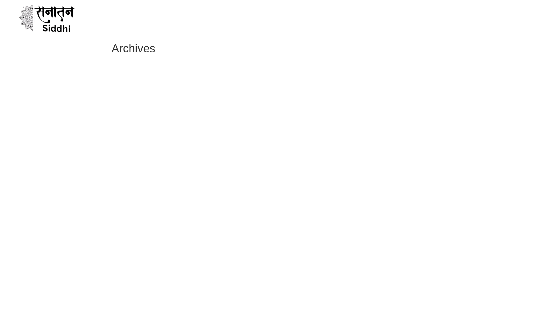 website screenshot of https://sanatansiddhi.org/