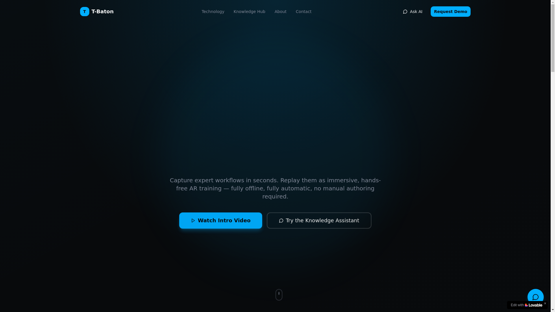 website screenshot of https://tbaton.com/