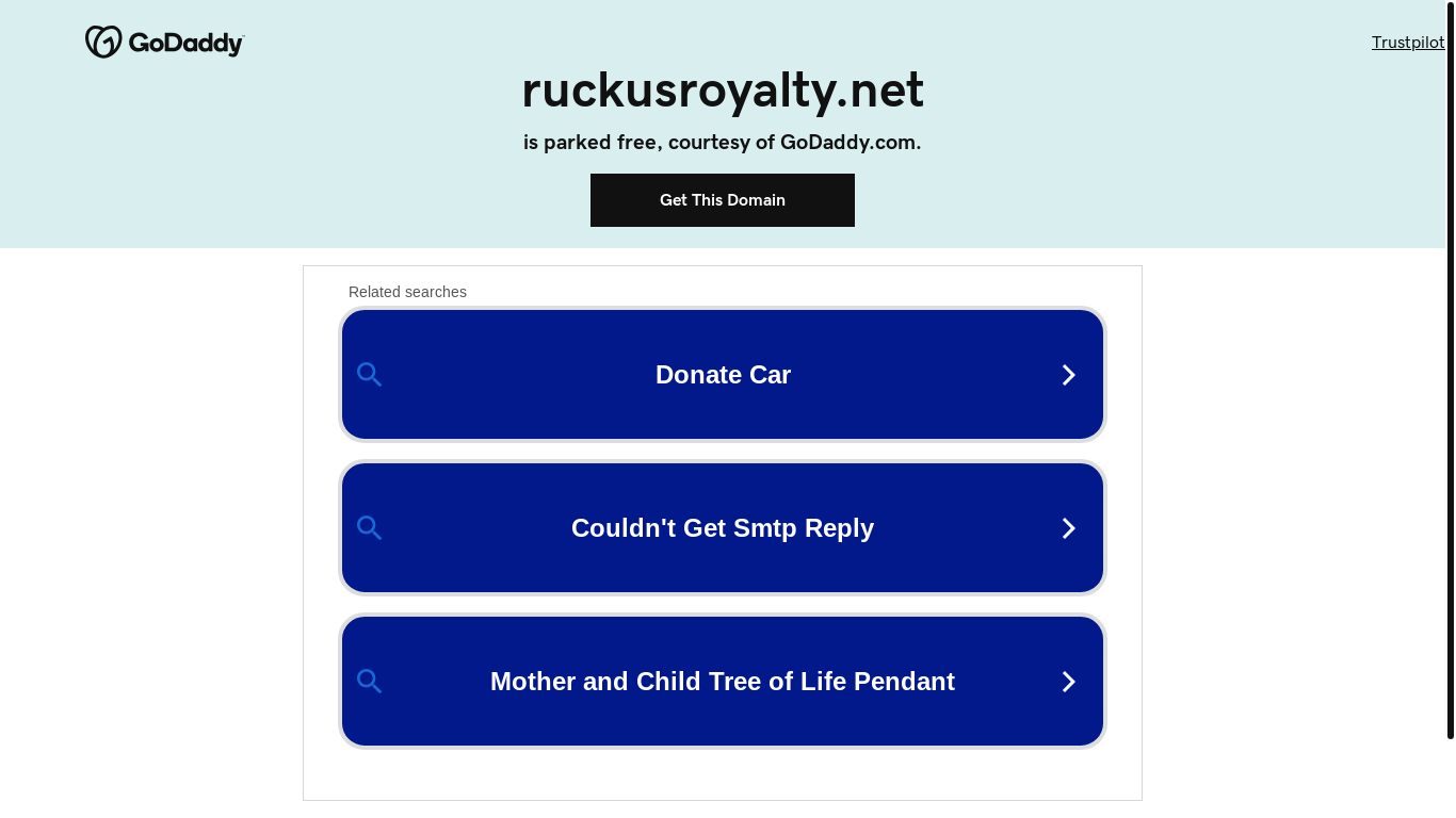 website screenshot of https://ruckusroyalty.net/