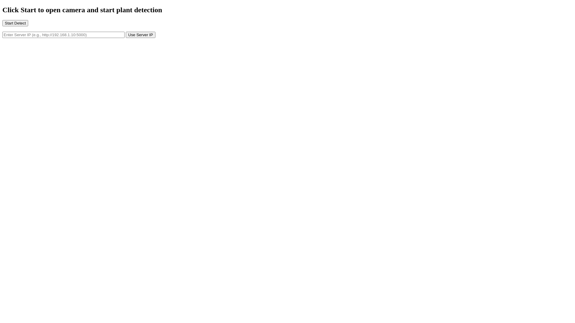 website screenshot of https://plantdetect.online/