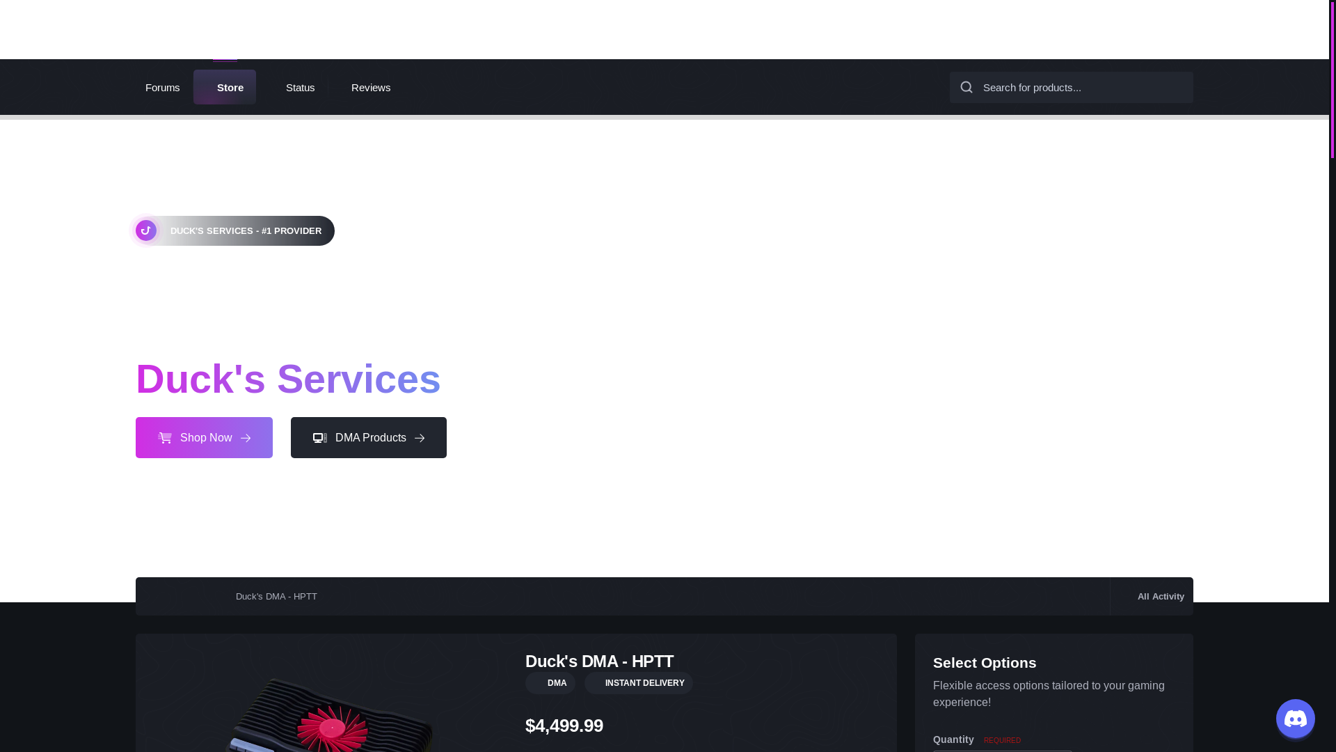 website screenshot of https://ducks-services.com/store/product/1203-ducks-dma-hptt/