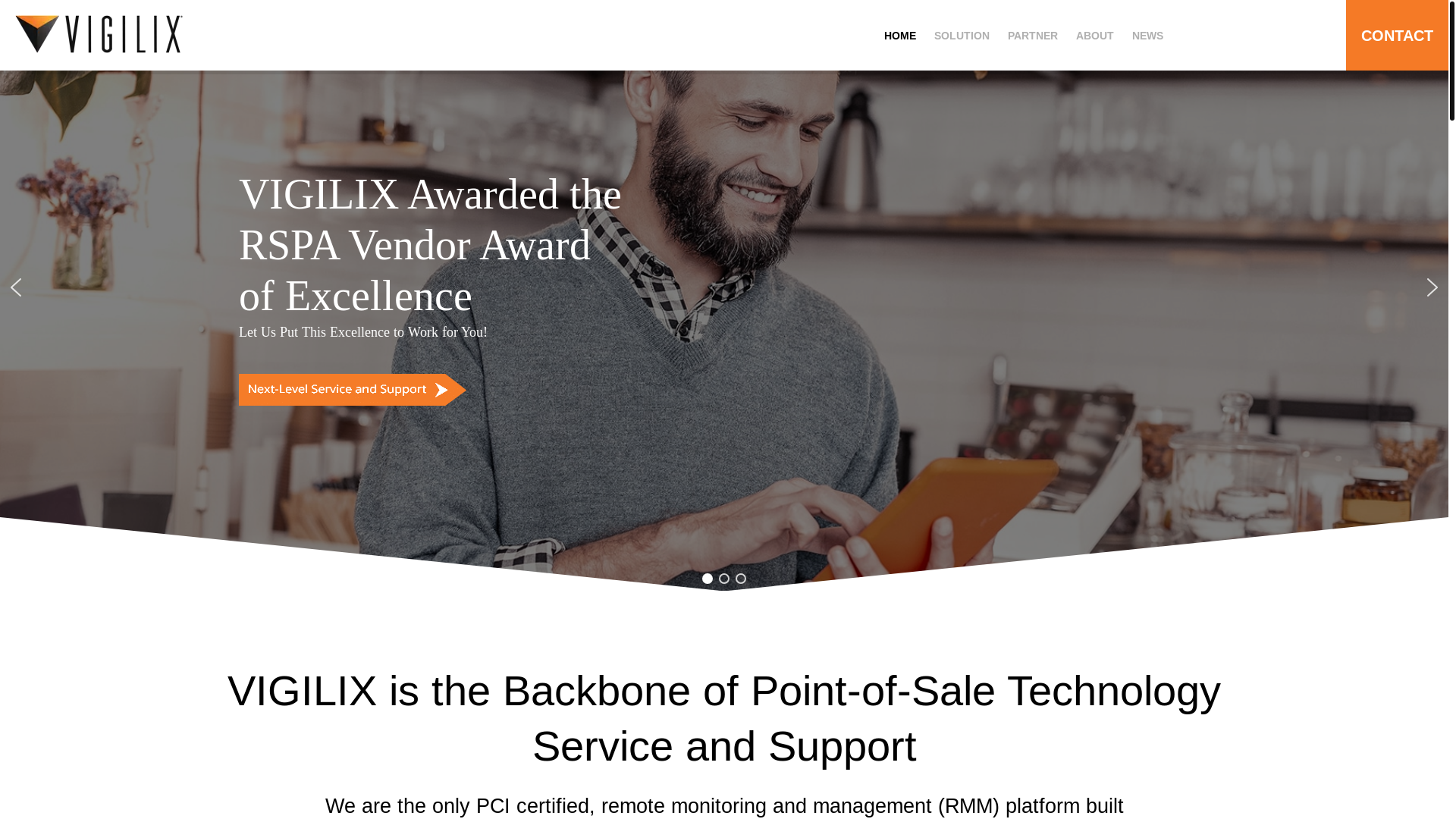 website screenshot of https://gowithvigilix.com/