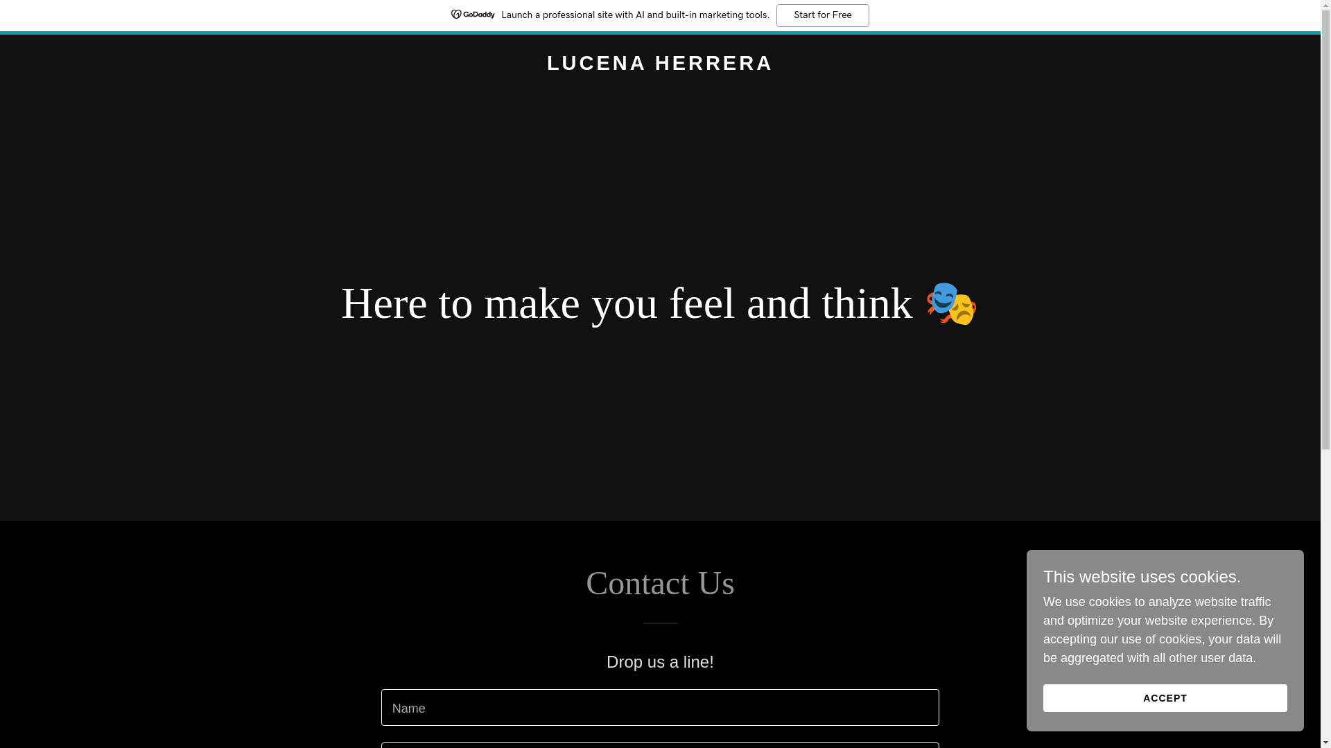 website screenshot of https://lucenaherrera.com/