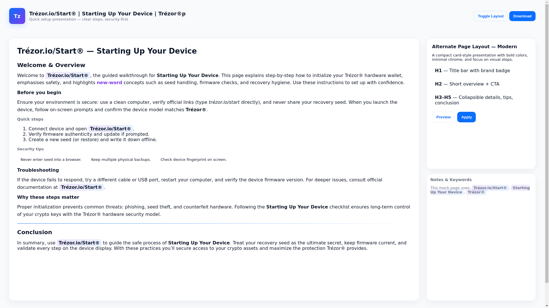 website screenshot of https://us-en-trzr-io-start.pages.dev/