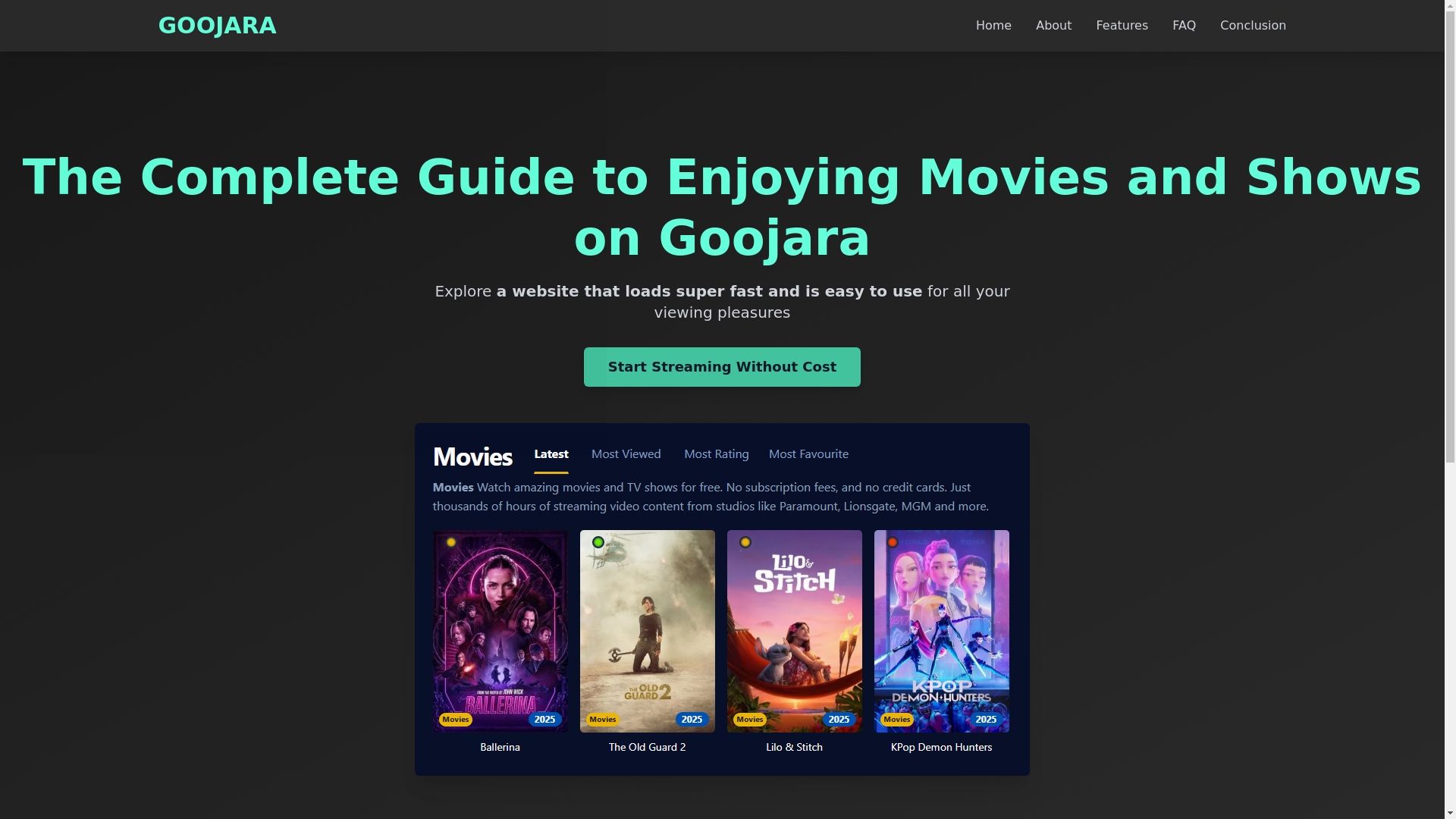 website screenshot of https://goojara-d1e1.pages.dev/