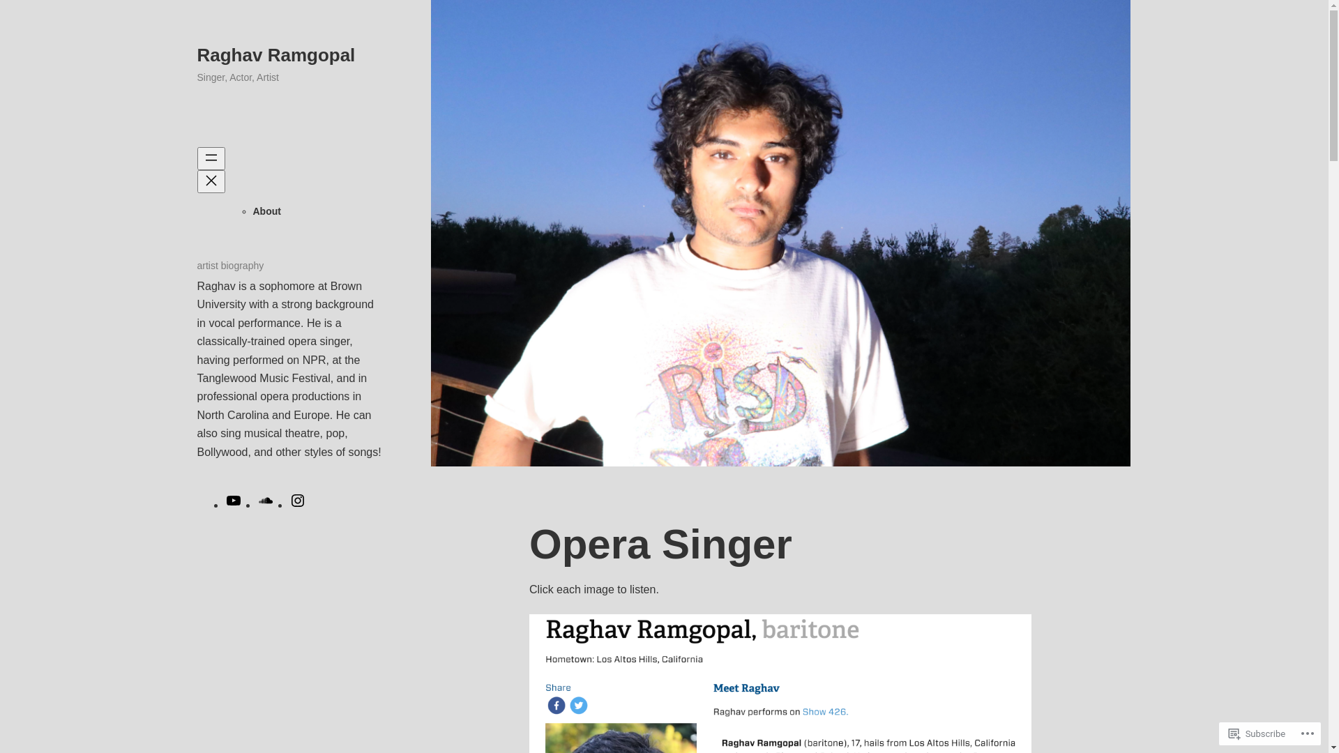 website screenshot of https://raghavramgopal.com/