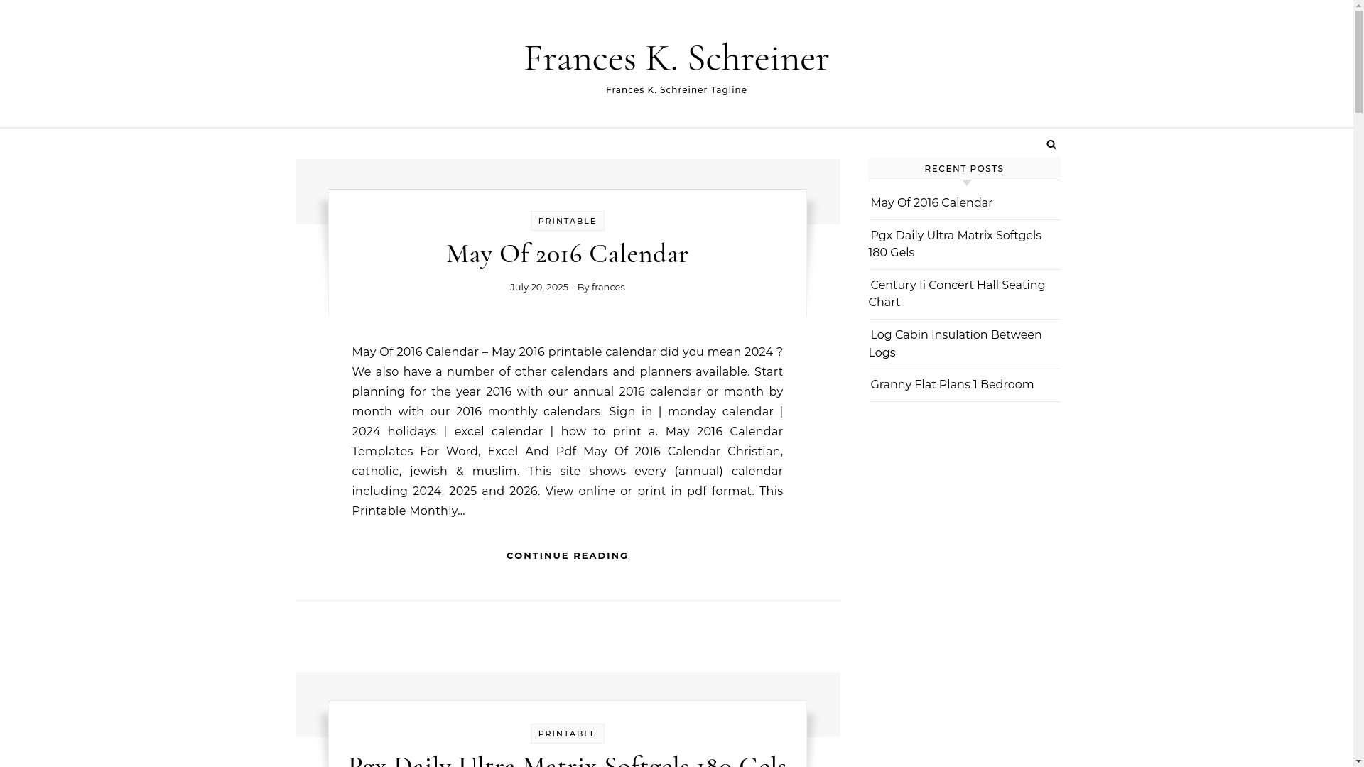 website screenshot of https://franceskschreiner.pages.dev/